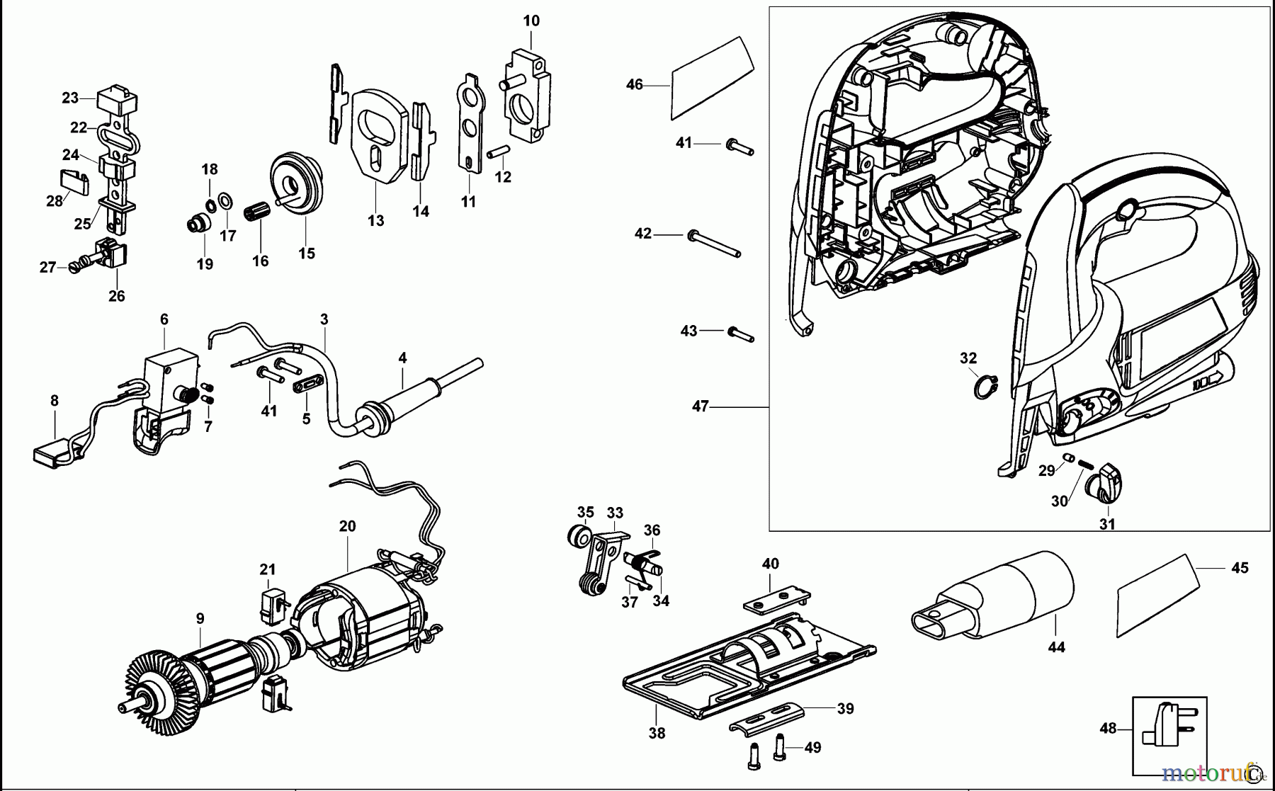 BLACK+DECKER INNENAUSSTATTUNG SÄGE STICHSÄGE KS703PE Seite 1