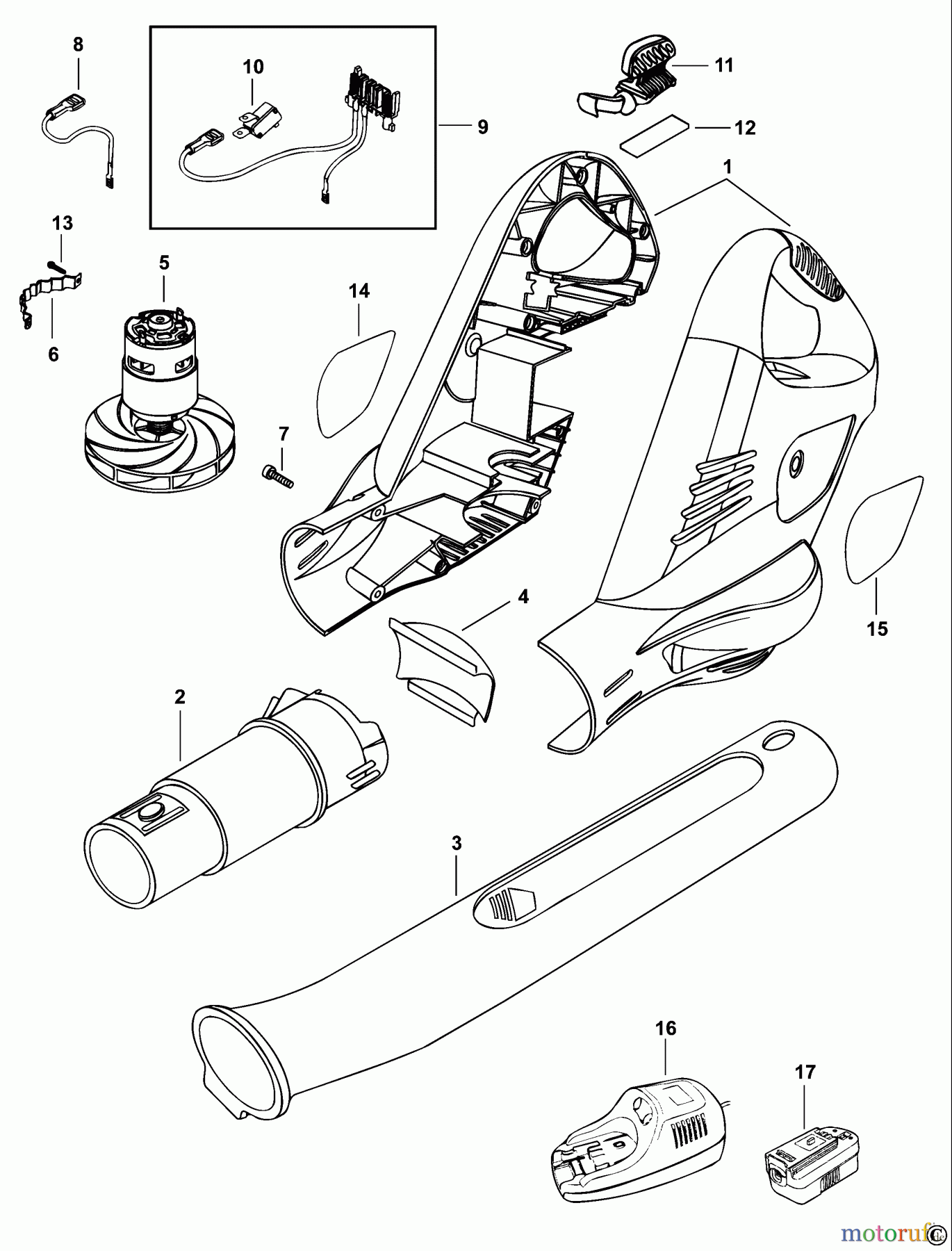 BLACK+DECKER AUSSERHALB RASENMÄHER, HÄCKSLER UND KEHRMASCHINEN GEBLÄSESTAUBSAUGER BS118 Seite 1