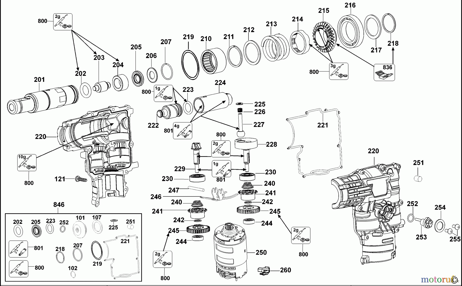 DEWALT Bohrhämmer Bohrhämmer SDS-PLUS DREHBOHRHAMMER DC228KL Seite 1