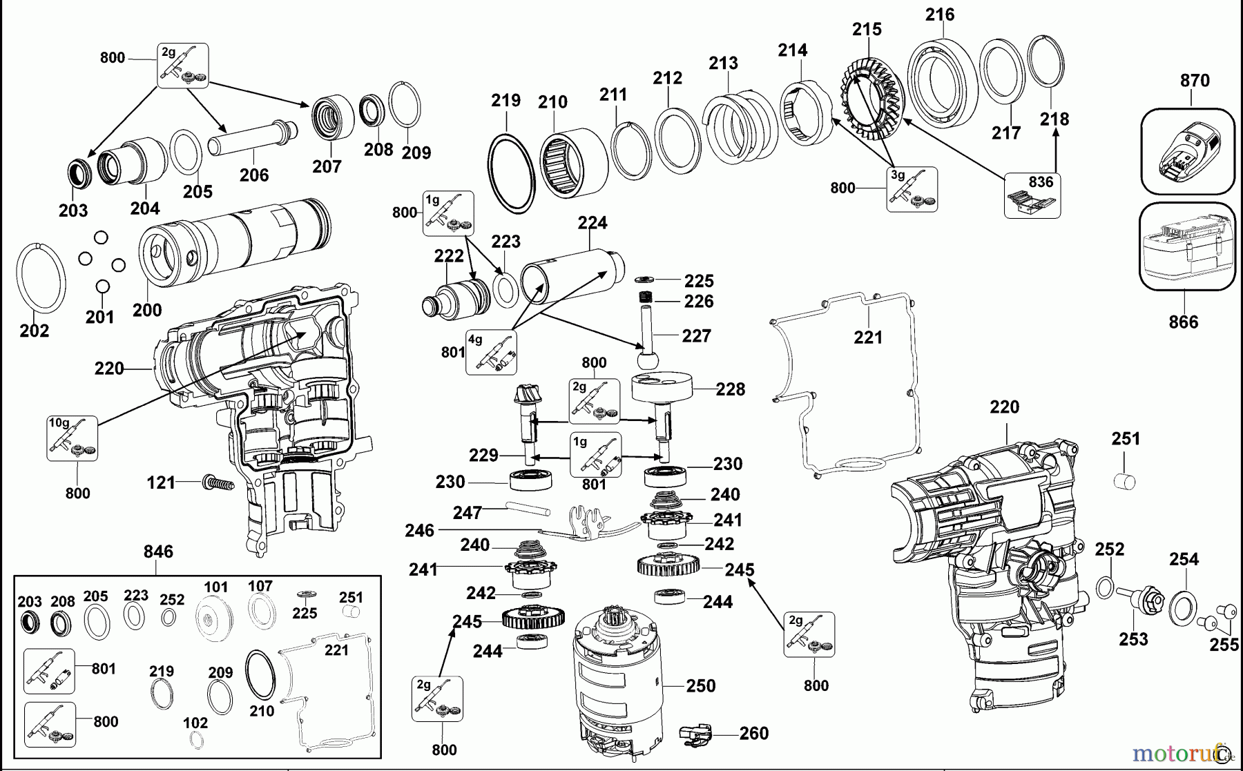 DEWALT Bohrhämmer Bohrhämmer SDS-PLUS DREHBOHRHAMMER DC229KL Seite 1