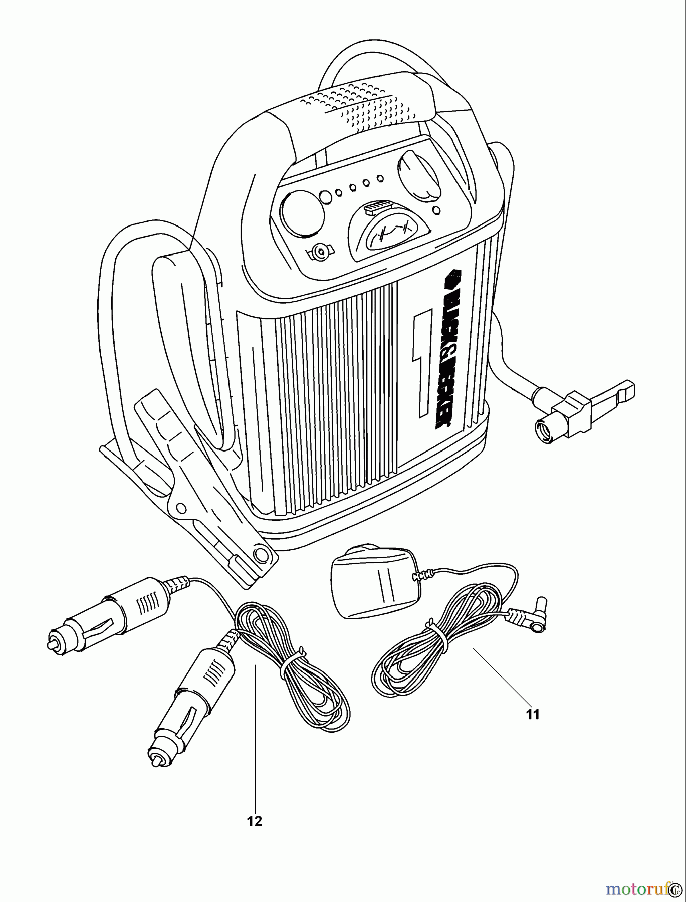 BLACK+DECKER INNENAUSSTATTUNG AUTOPFLEGE & MINIHANDWERK SOFORT-STARTHILFE BDV012I Seite 1