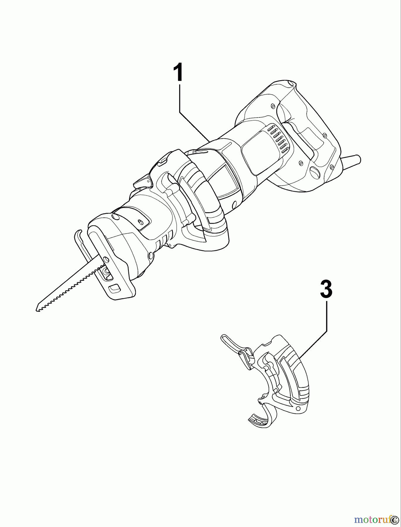BLACK+DECKER INNENAUSSTATTUNG SÄGE SÄBELSÄGE RS1050E(K) Seite 1