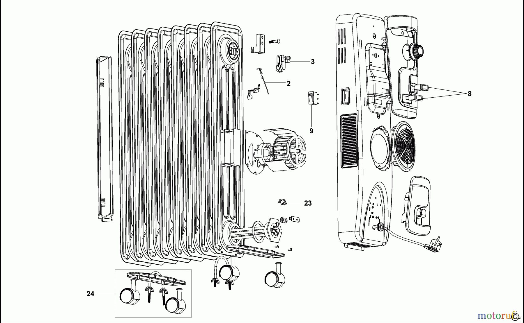 BLACK+DECKER HAUSHALT HEIZUNG ÖLHEIZKÖRPER OR13FDSA Seite 1