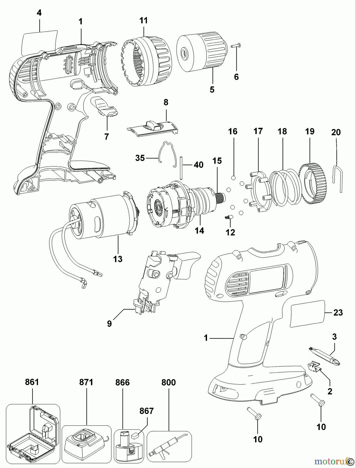 DEWALT AKKUBOHRER CDLS DRILLS 12V AKKU-BOHRMASCHINE DC756 Seite 1
