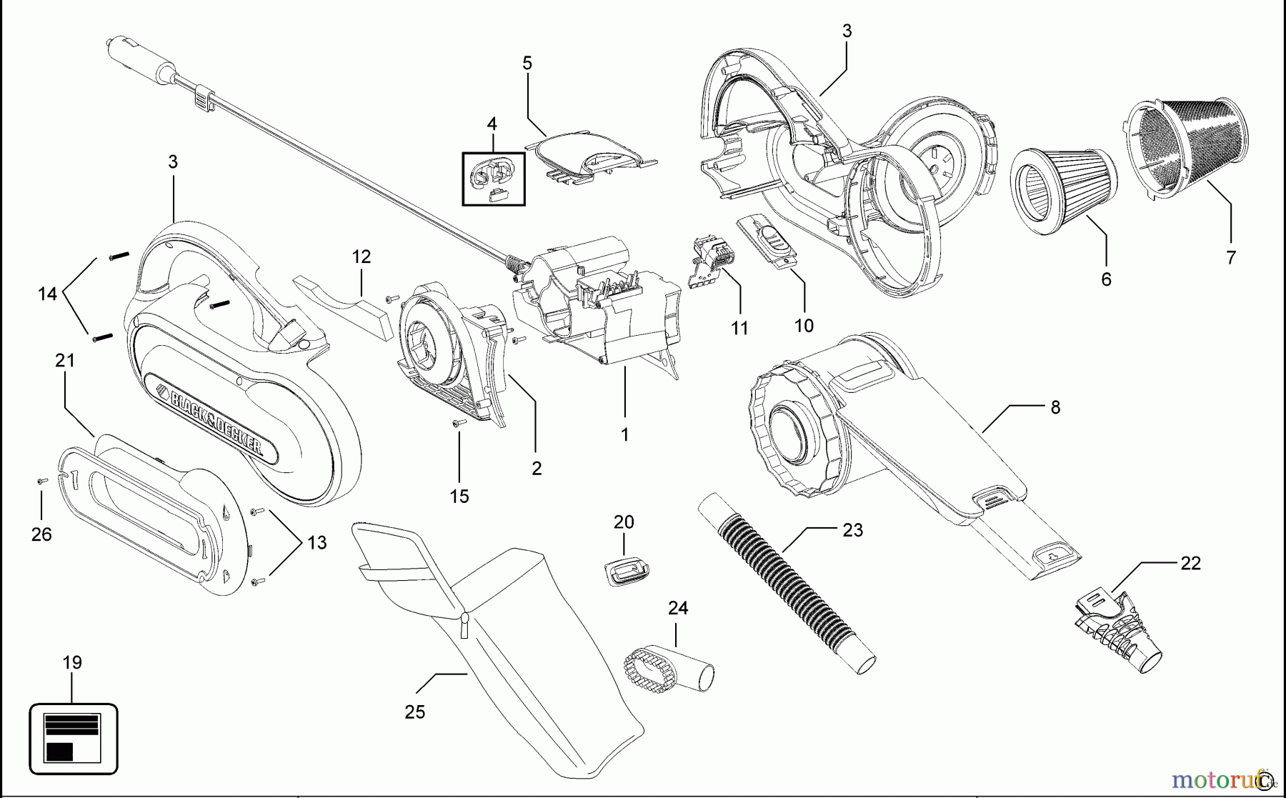 BLACK+DECKER INNENAUSSTATTUNG AUTOPFLEGE & MINIHANDWERK AUTO STAUBSAUGER PAV1205 Seite 2