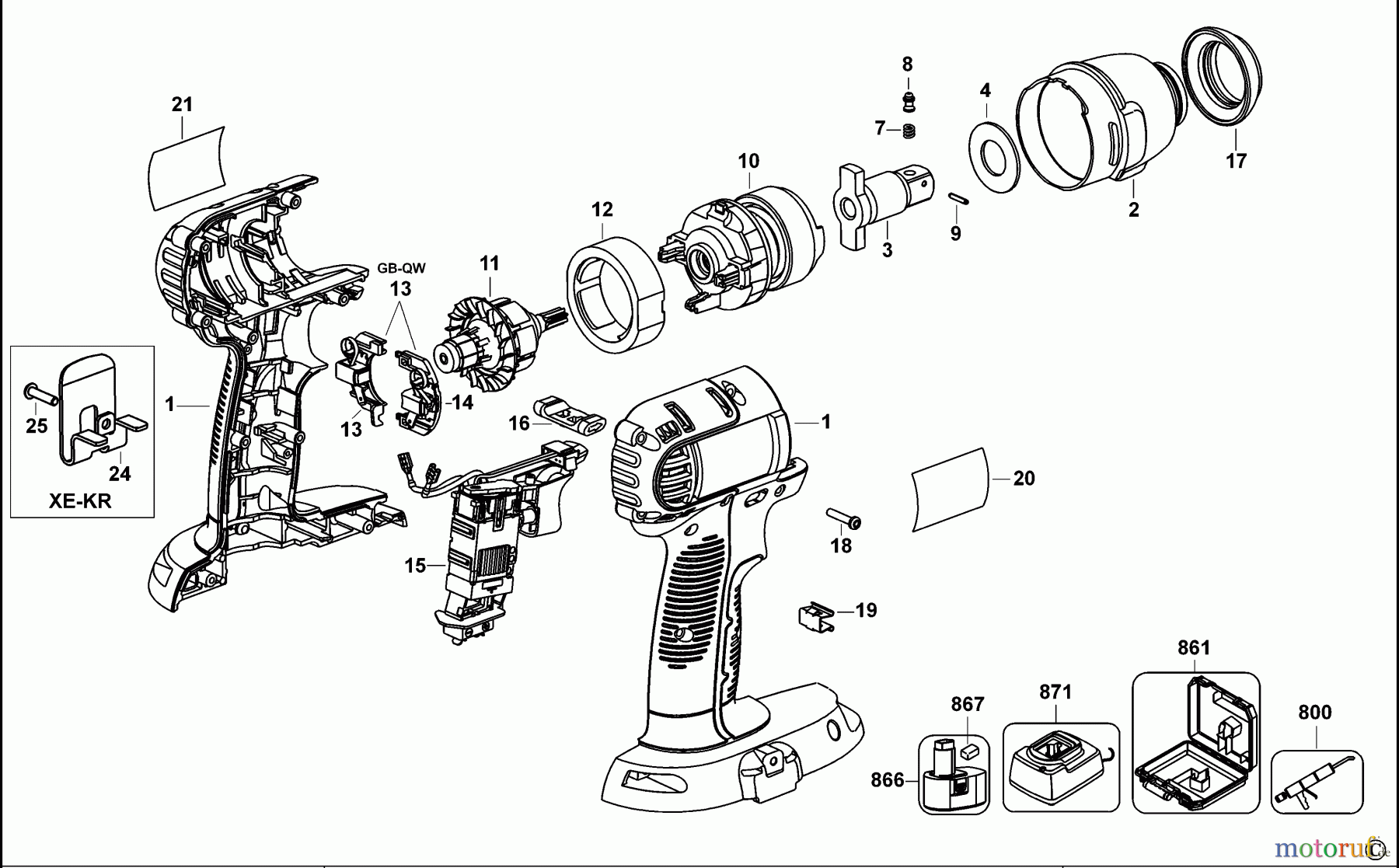 DEWALT SCHRAUBER Schlagschrauber SCHLAGSCHRAUBENSCHL. DC840 Seite 1