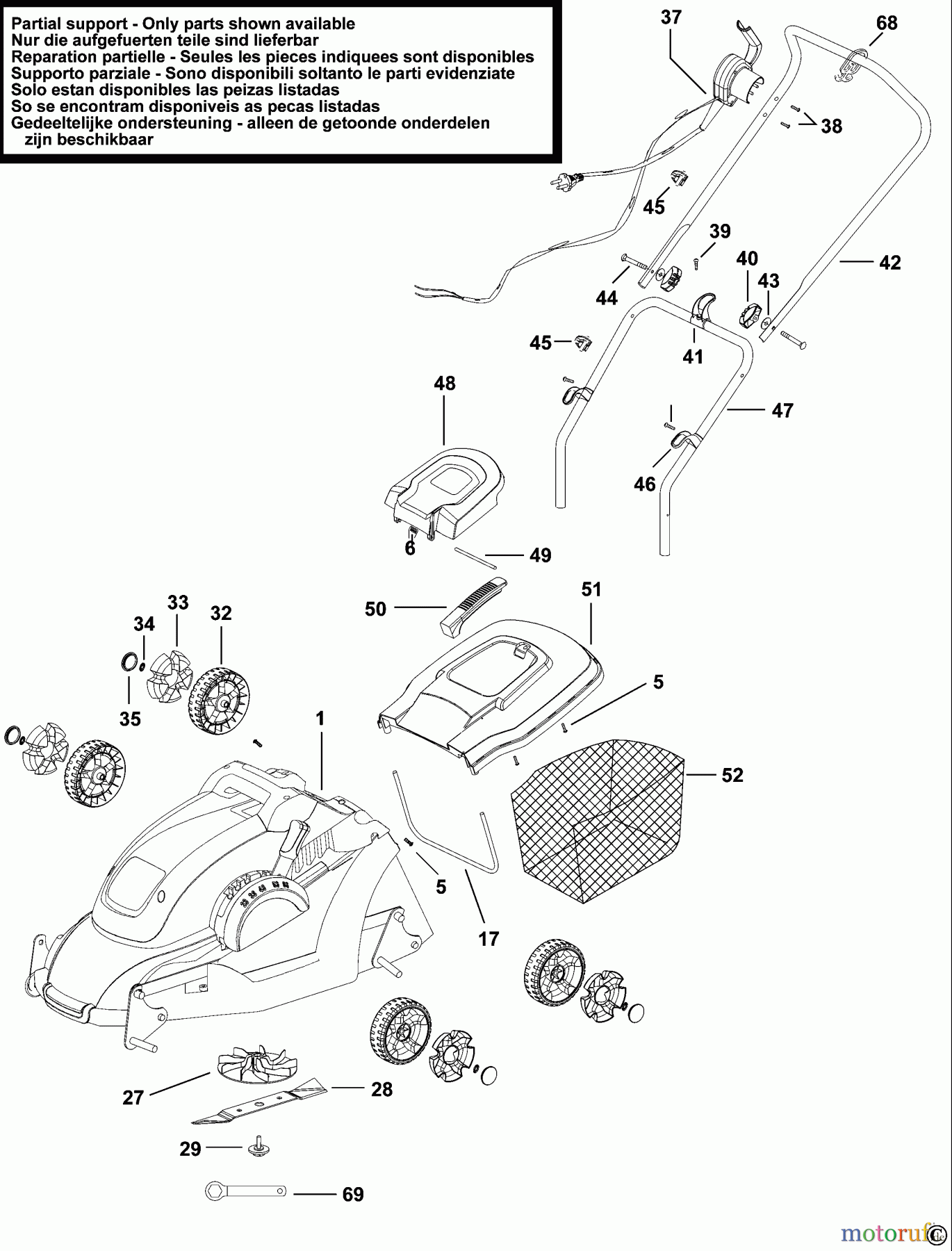  BLACK+DECKER AUSSERHALB RASENMÄHER, SCHNEEFRÄSEN KREISELRASENMÄHER GR3810 Seite 1