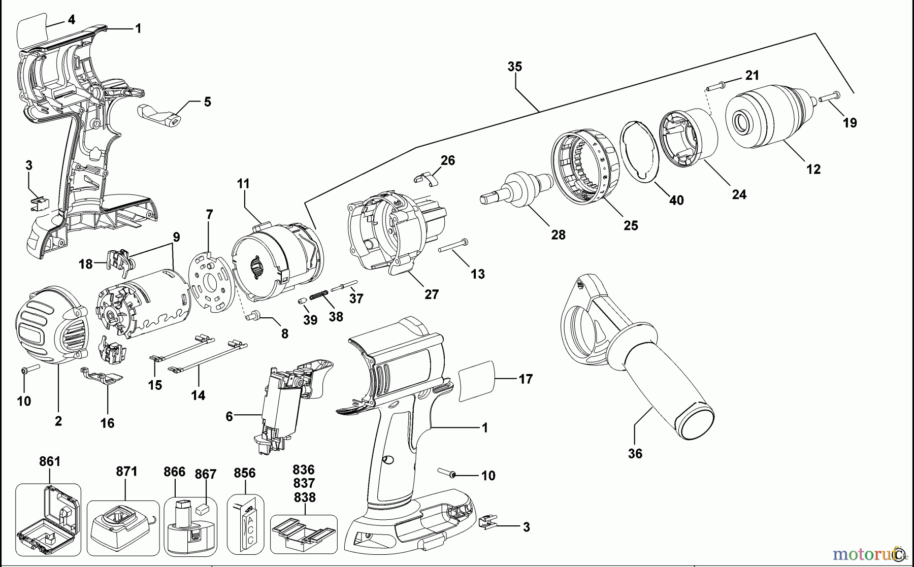 DEWALT AKKUBOHRER CDLS DRILLS 14.4V AKKU-BOHRMASCHINE DC930K Seite 1