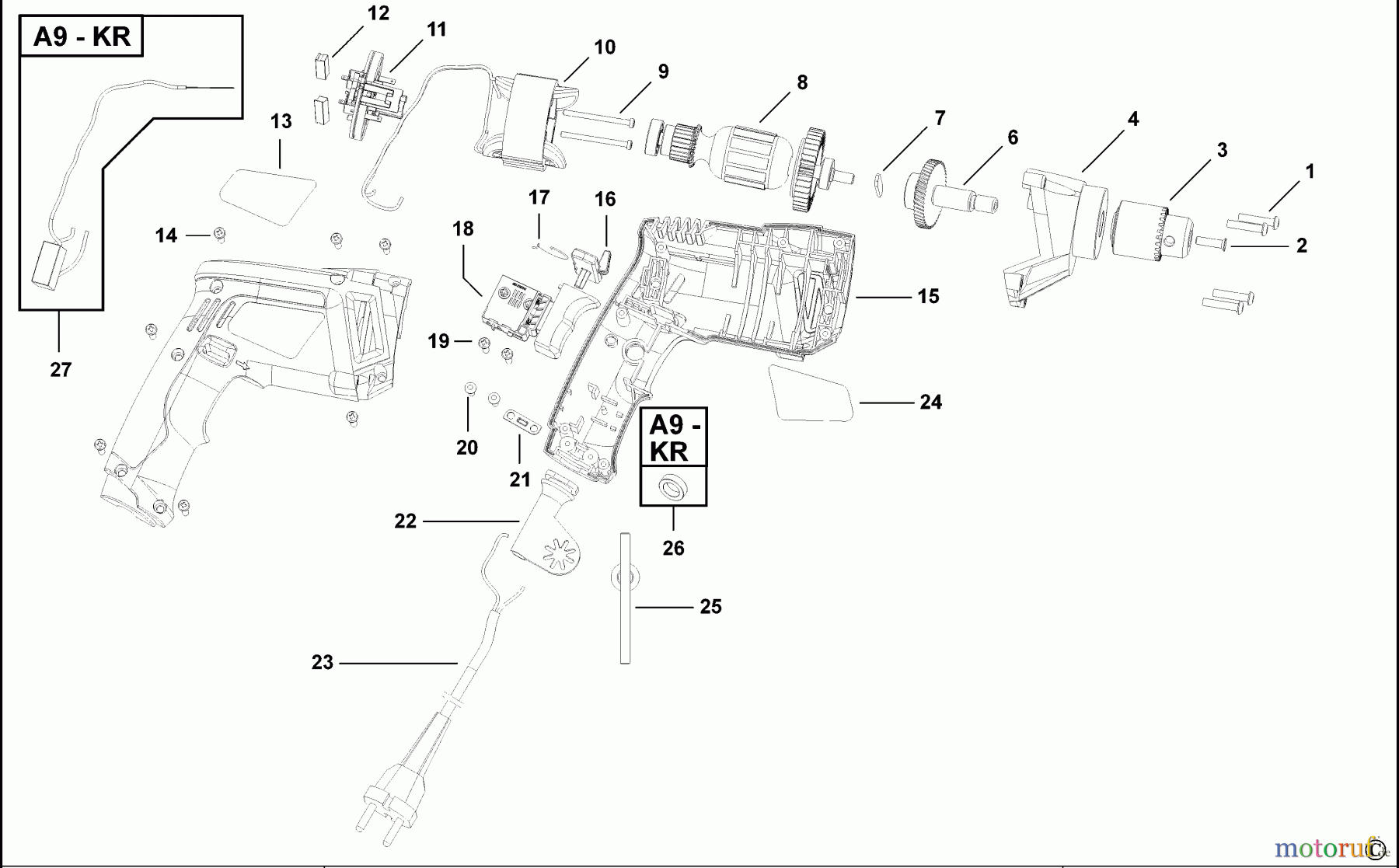 BLACK+DECKER INNENAUSSTATTUNG BOHRER BOHRER KTR10RE Seite 1