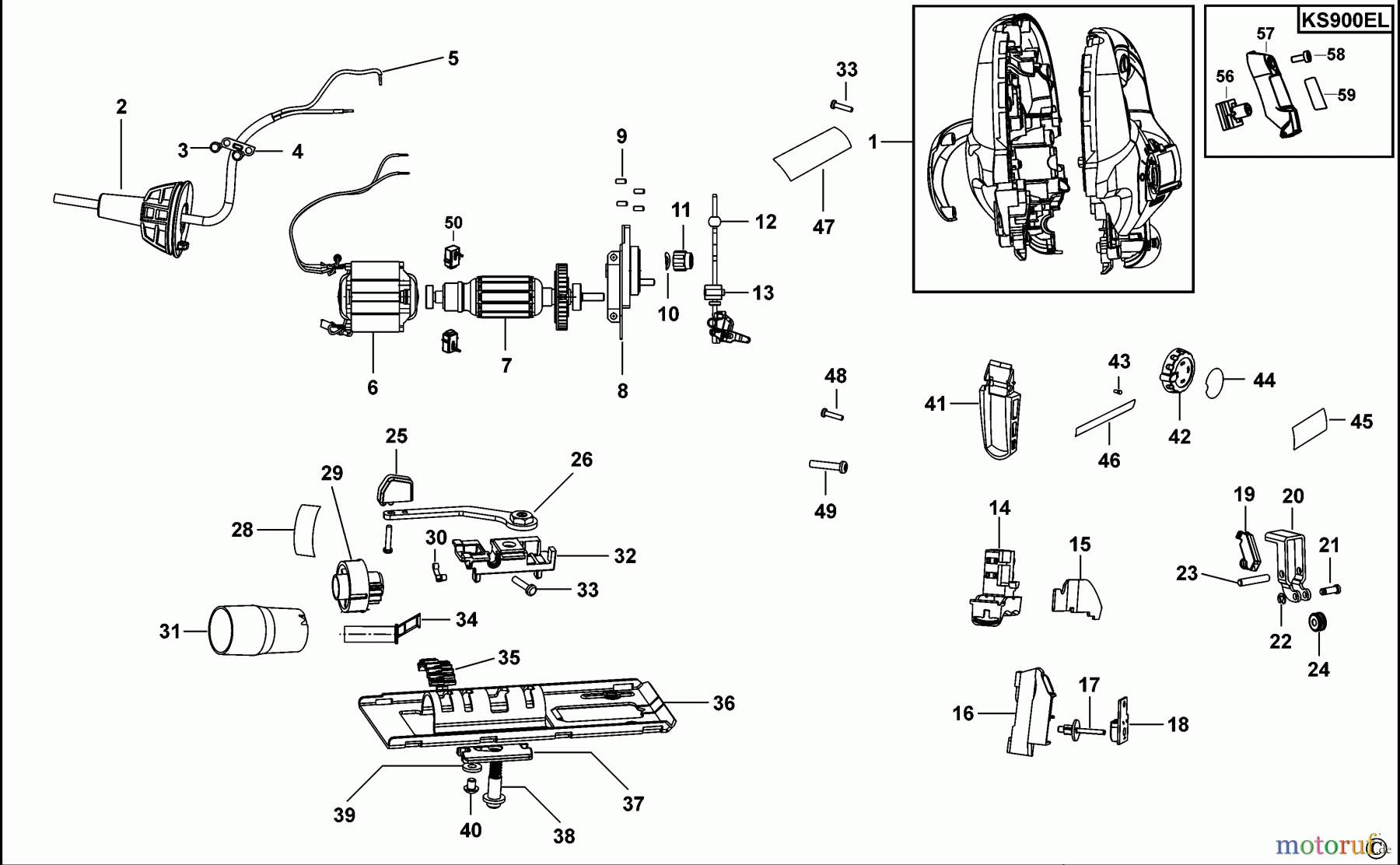 BLACK+DECKER INNENAUSSTATTUNG SÄGE STICHSÄGE KS900EL Seite 1
