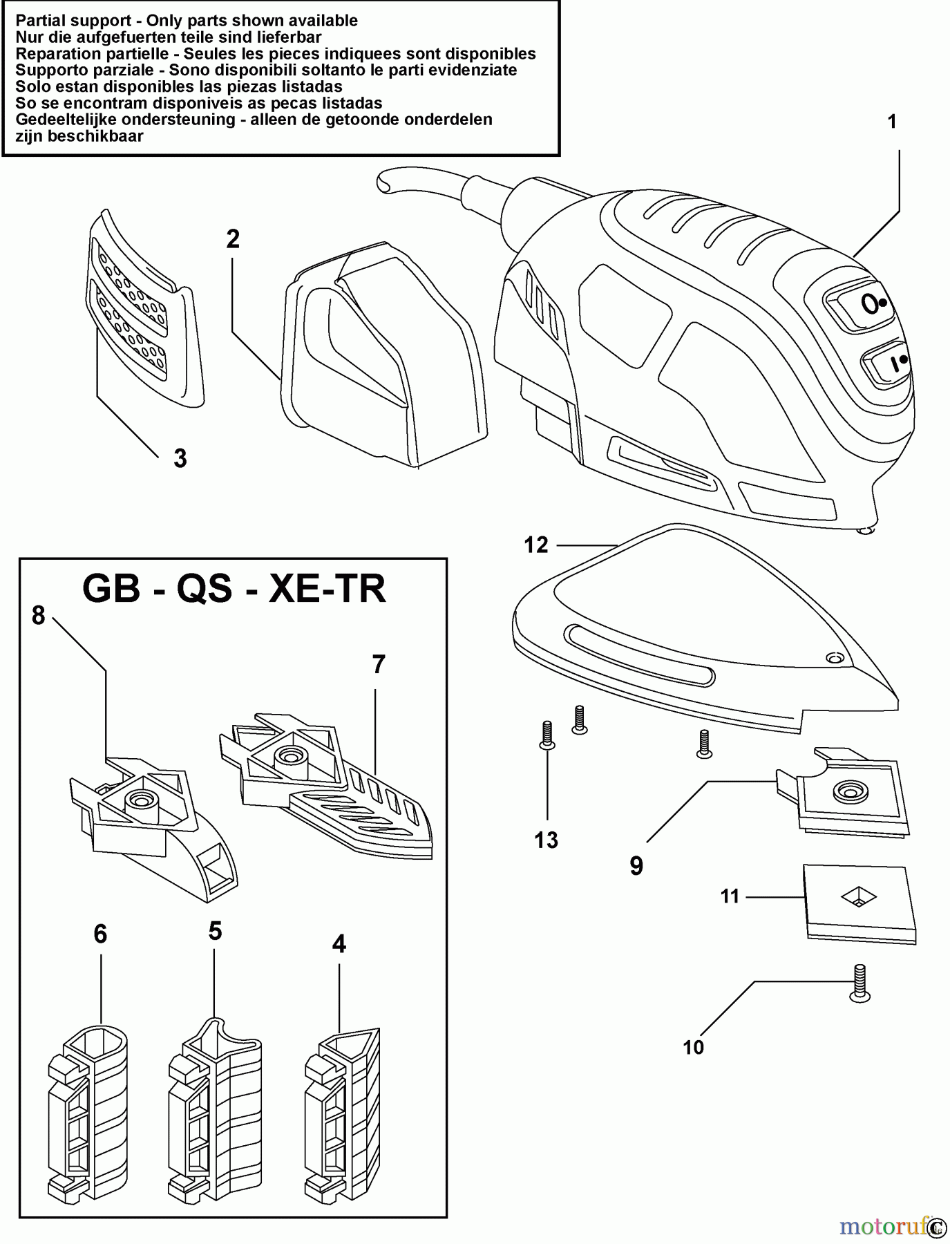  BLACK+DECKER INNENAUSSTATTUNG ABSCHLEIFGERÄT ZWEIHANDSCHLEIFER KA1000 Seite 1
