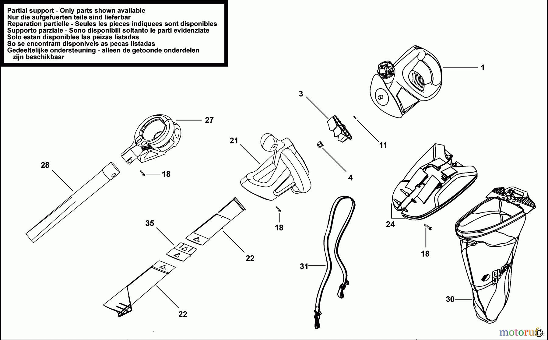  BLACK+DECKER AUSSERHALB RASENMÄHER, HÄCKSLER UND KEHRMASCHINEN GEBLÄSESTAUBSAUGER GW2610V Seite 1