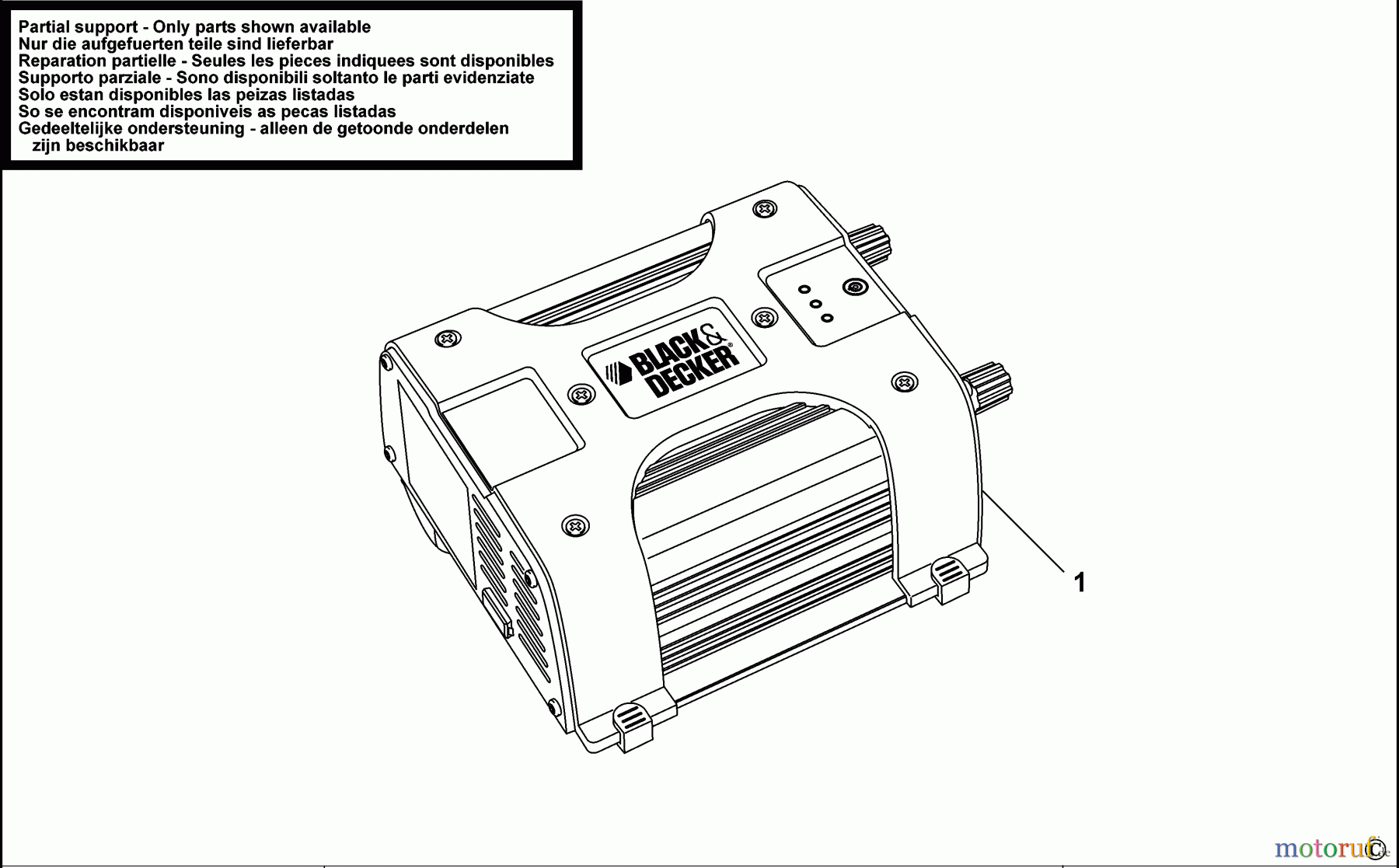  BLACK+DECKER INNENAUSSTATTUNG AUTOPFLEGE & MINIHANDWERK SPANNUNGSWANDLER BDPC200 Seite 1