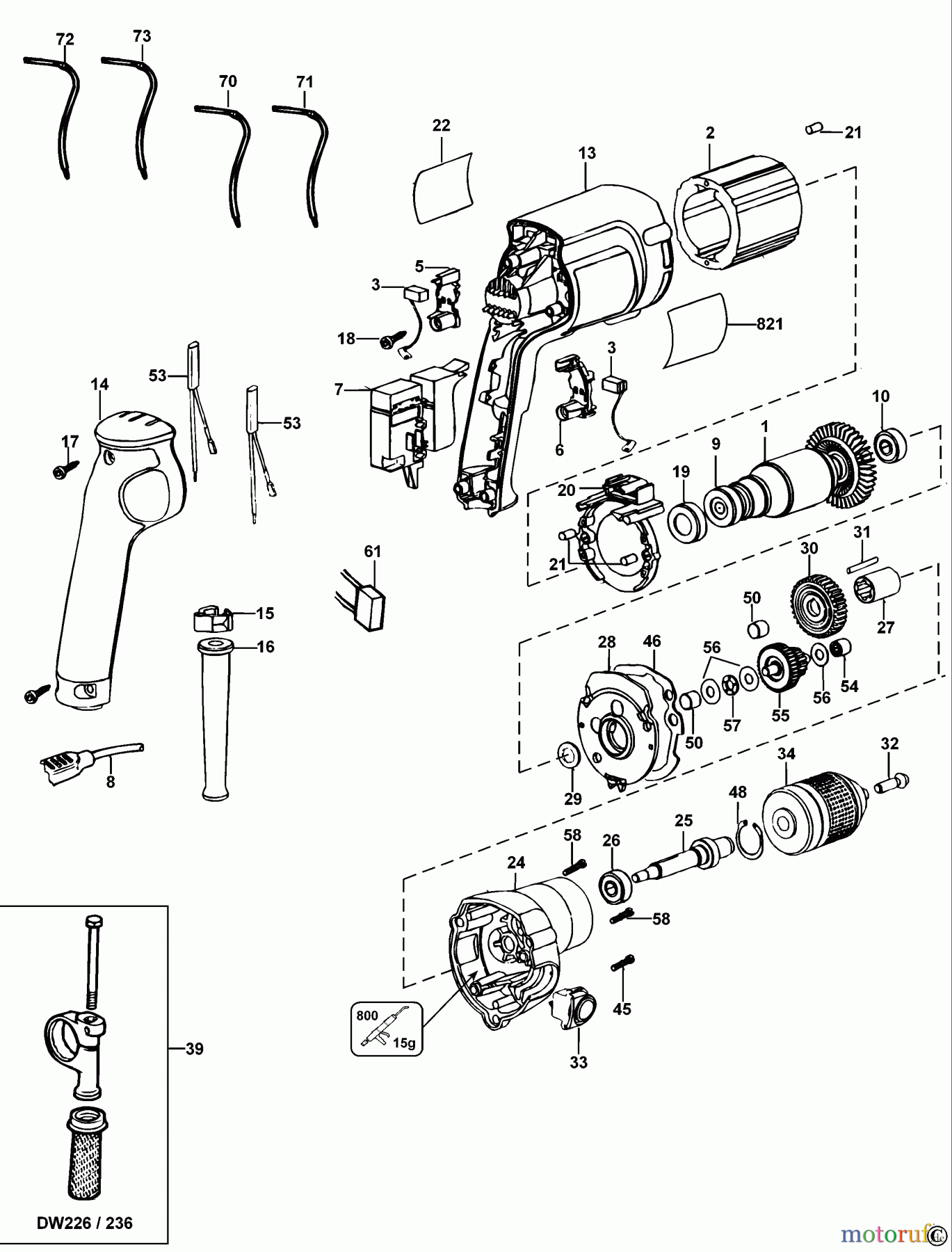 DEWALT Bohrmaschinen Bohrmaschinen BOHRER DW236I Seite 1