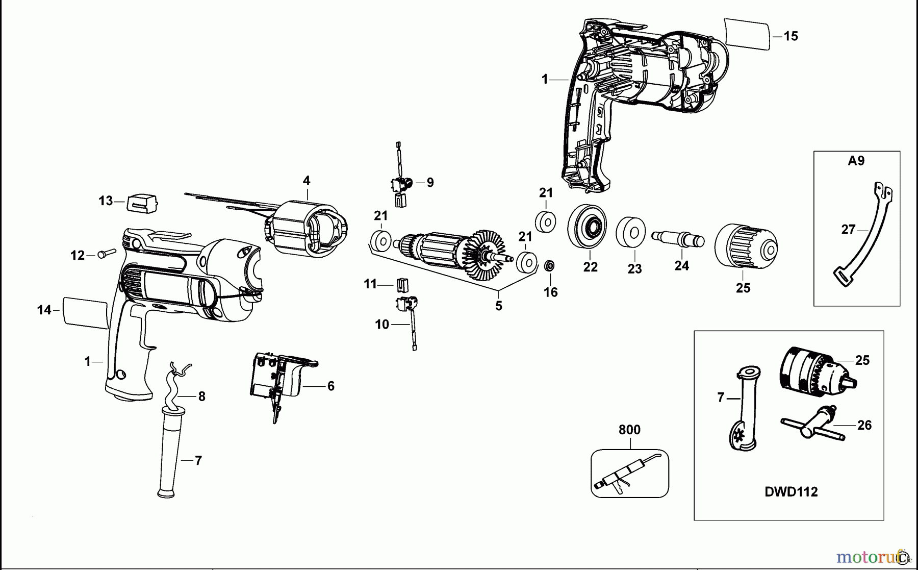 DEWALT Bohrmaschinen Bohrmaschinen BOHRER DWD112S Seite 1