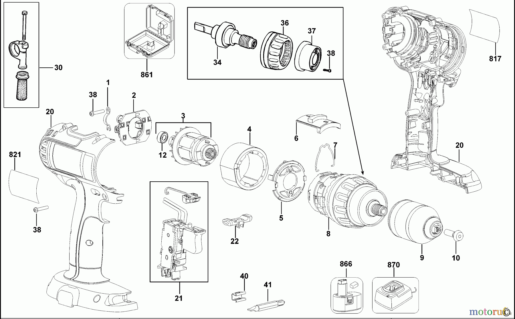 BTI Divers AKKU-BOHRMASCHINE 023343 Seite 1