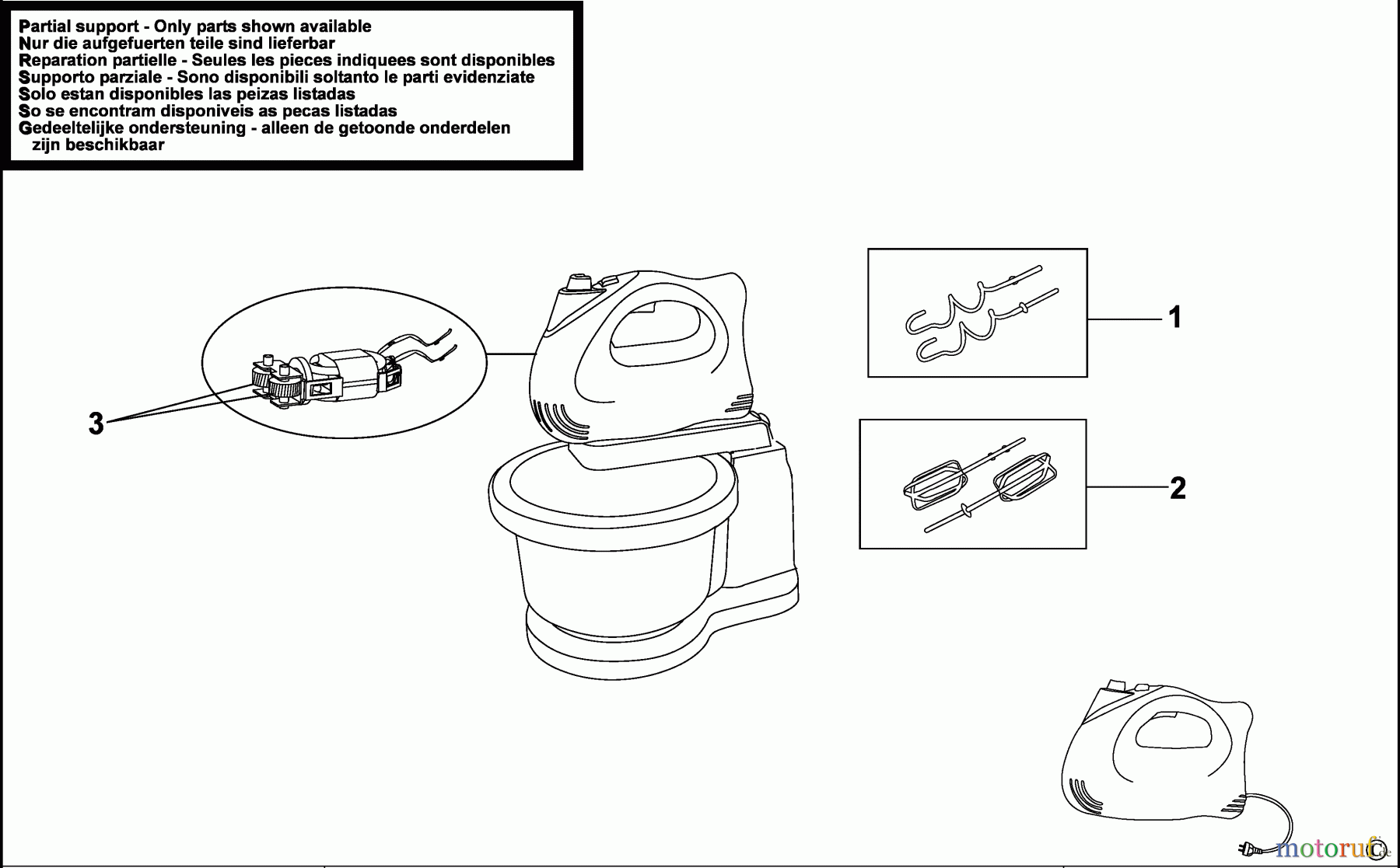 BLACK+DECKER HAUSHALT LEBENSMITTELZUBEREITUNG MISCHER M650 Seite 1