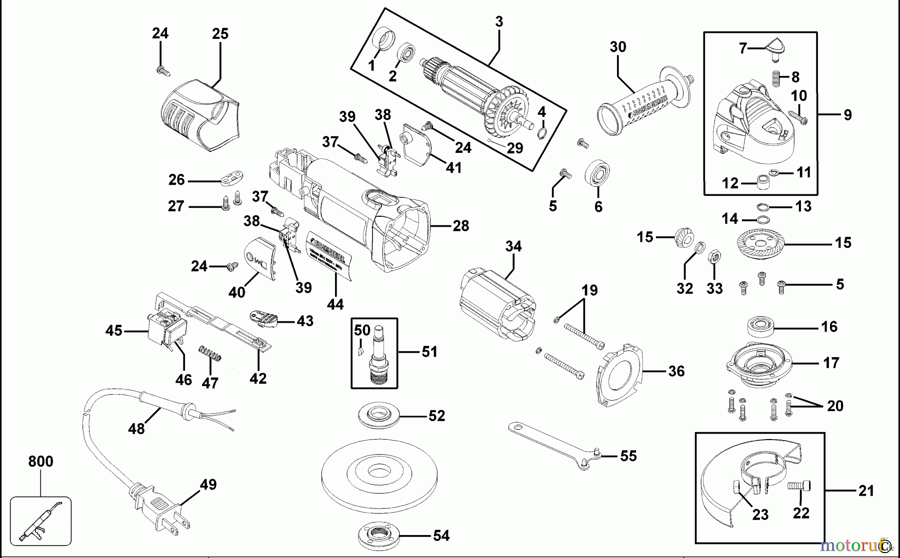 BLACK+DECKER INNENAUSSTATTUNG SCHLEIFER UND POLIERER WINKELSCHLEIFER KTG200 Seite 1