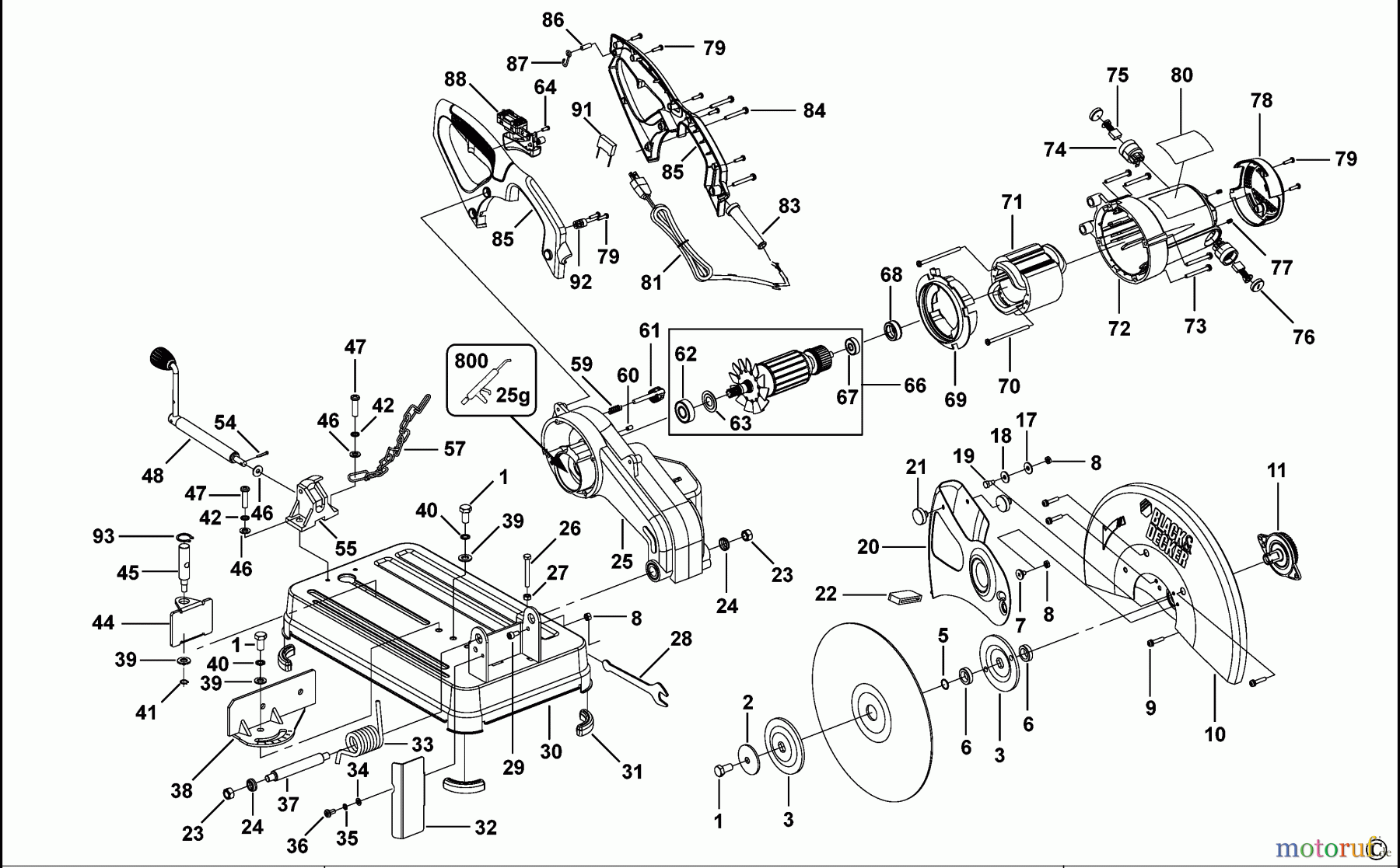 BLACK+DECKER INNENAUSSTATTUNG SÄGE SCHROTSÄGE KTM355 Seite 1