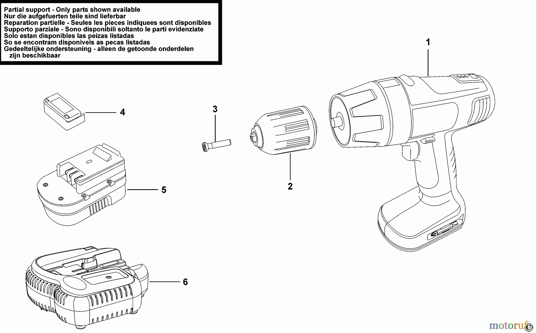 BLACK+DECKER INNENAUSSTATTUNG BOHRER AKKU-BOHRMASCHINE PS12 Seite 1