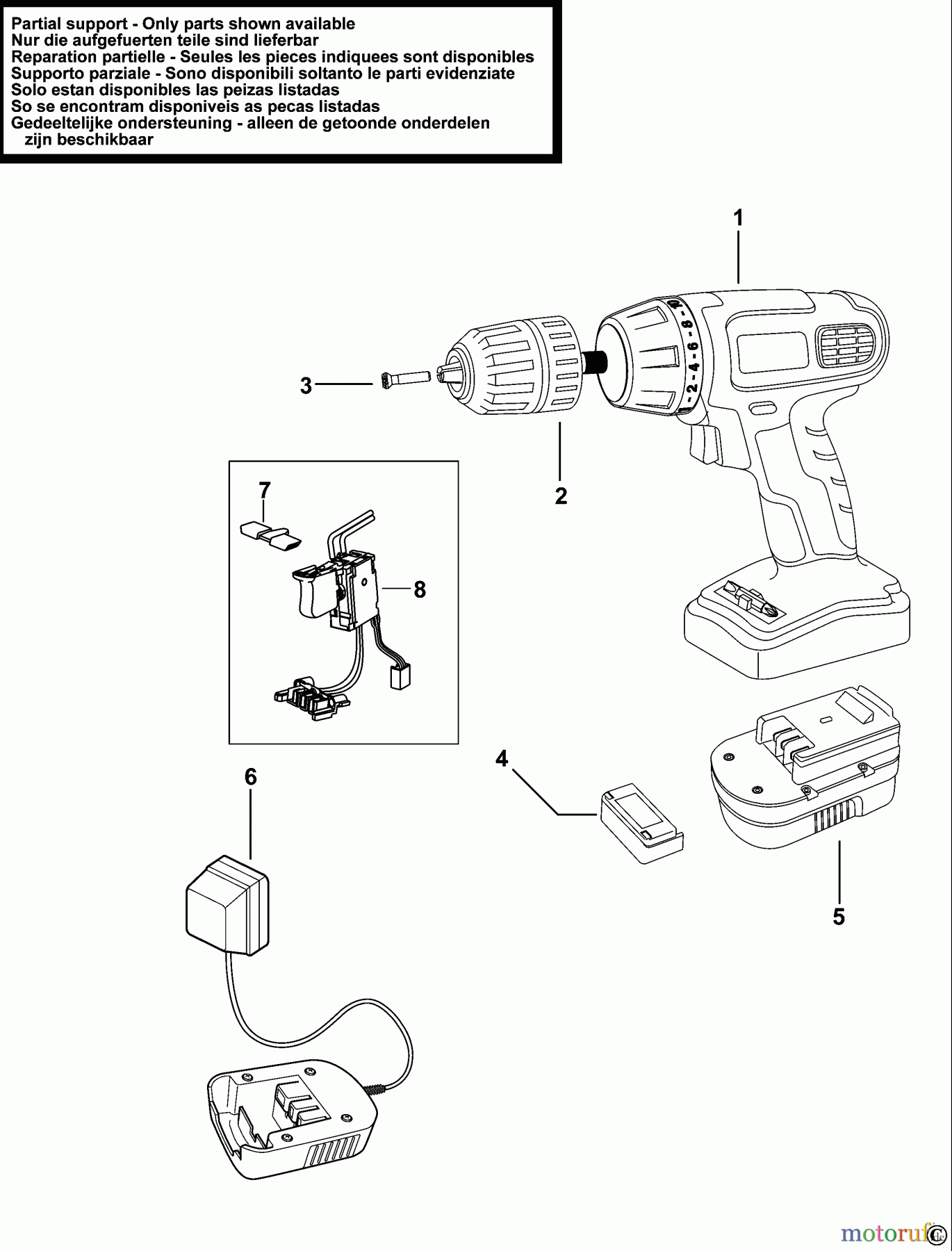 BLACK+DECKER INNENAUSSTATTUNG BOHRER AKKU-BOHRMASCHINE EPC182K2 Seite 1