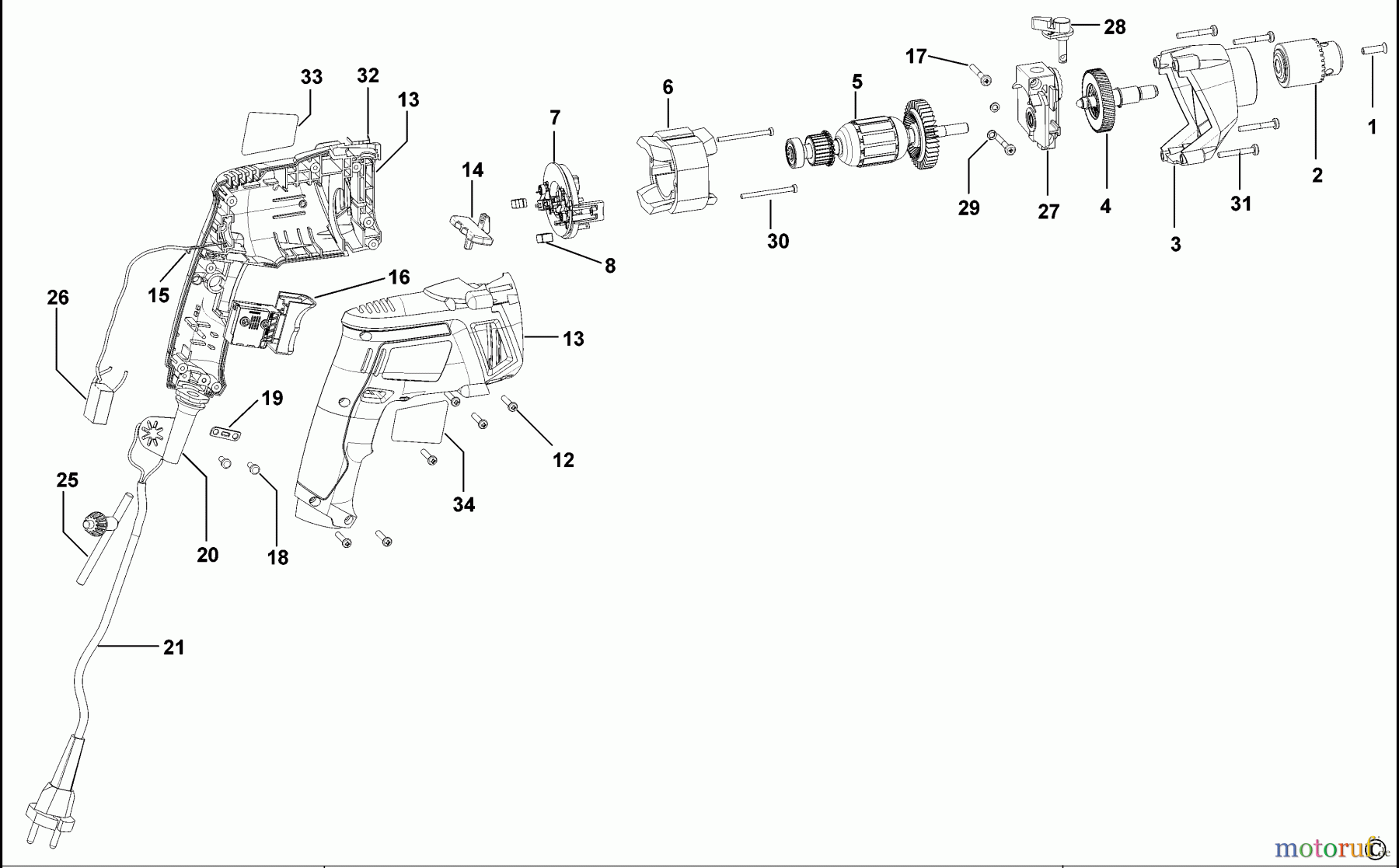  BLACK+DECKER INNENAUSSTATTUNG BOHRER BOHRER PCD13RE Seite 1