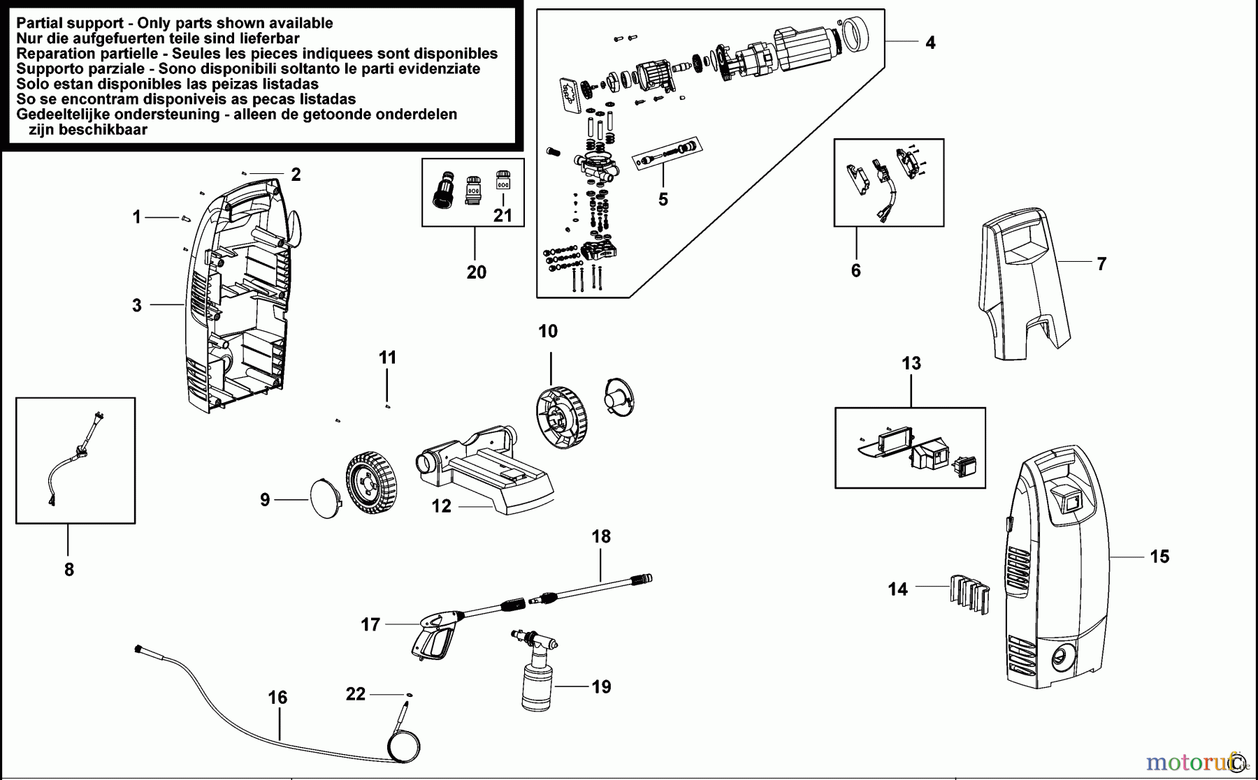 BLACK+DECKER AUSSERHALB HOCHDRUCKREINIGER, PUMPEN, KOMPRESSOREN, GENERATOREN HOCHDRUCKREINIGER PW1400 Seite 1