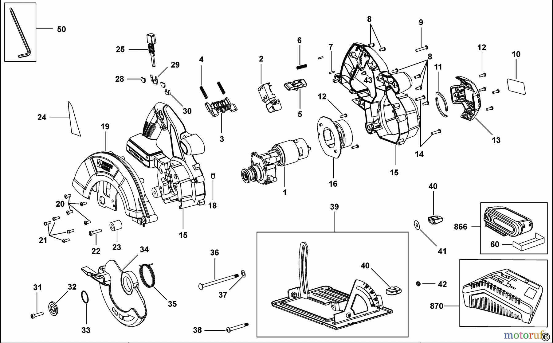 BLACK+DECKER INNENAUSSTATTUNG SÄGE AKKU HANDKREISSÄGE PCL186CS Seite 1