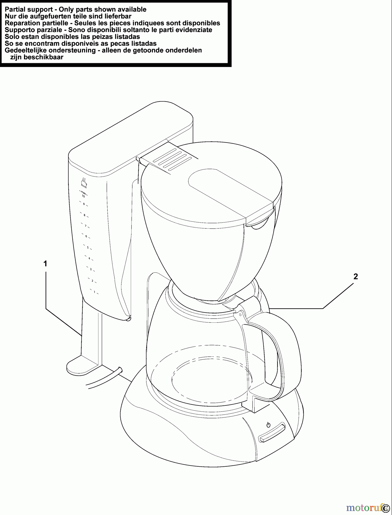 BLACK+DECKER HAUSHALT GETRÄNKE KAFFEEMASCHINE DCM400 Seite 1