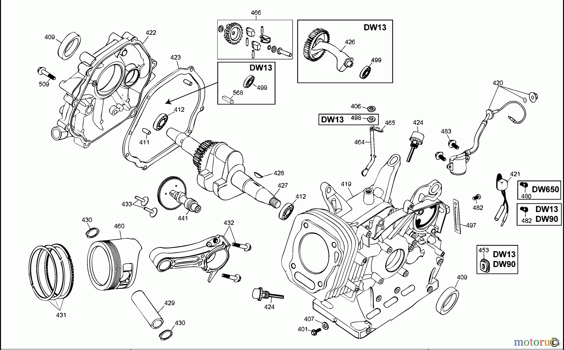 DEWALT Benzin Produkte BOOTSMOTOREN DW90LAG Seite 1