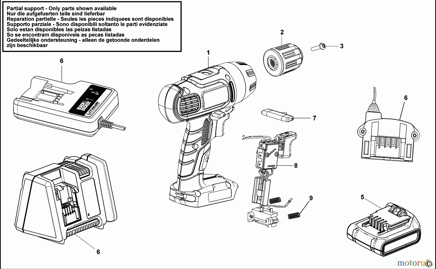 BLACK+DECKER INNENAUSSTATTUNG BOHRER AKKU-BOHRMASCHINE ASL186 Seite 1