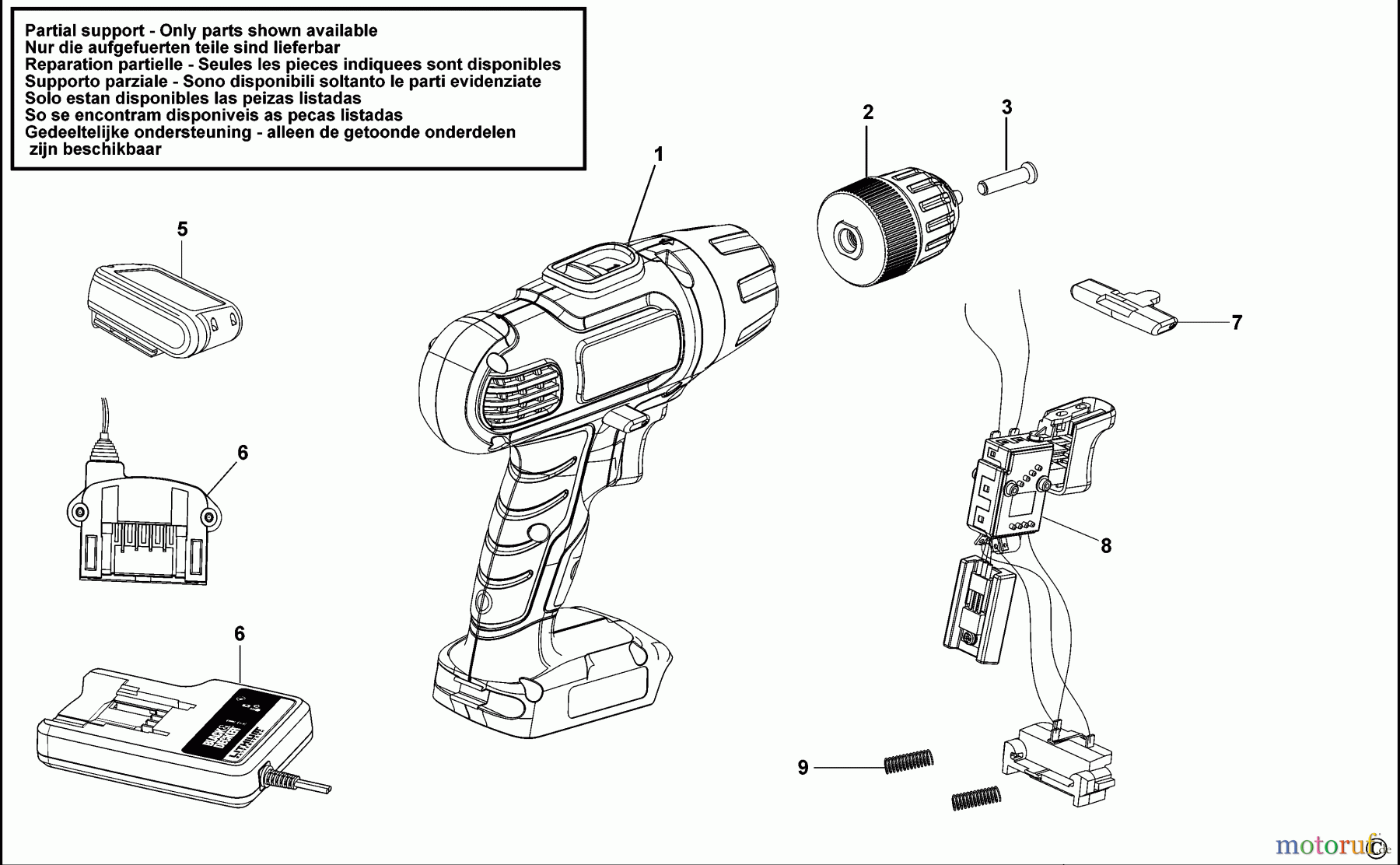 BLACK+DECKER INNENAUSSTATTUNG BOHRER AKKU-BOHRMASCHINE EPL148 Seite 1
