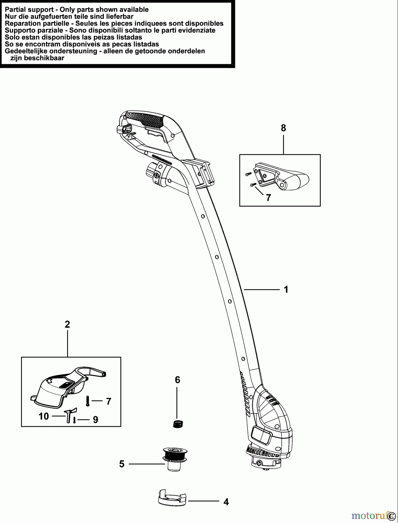 BLACK+DECKER AUSSERHALB HECKENSCHEREN, FADENTRIMMER, SCHEREN RASENTRIMMER GL360 Seite 1
