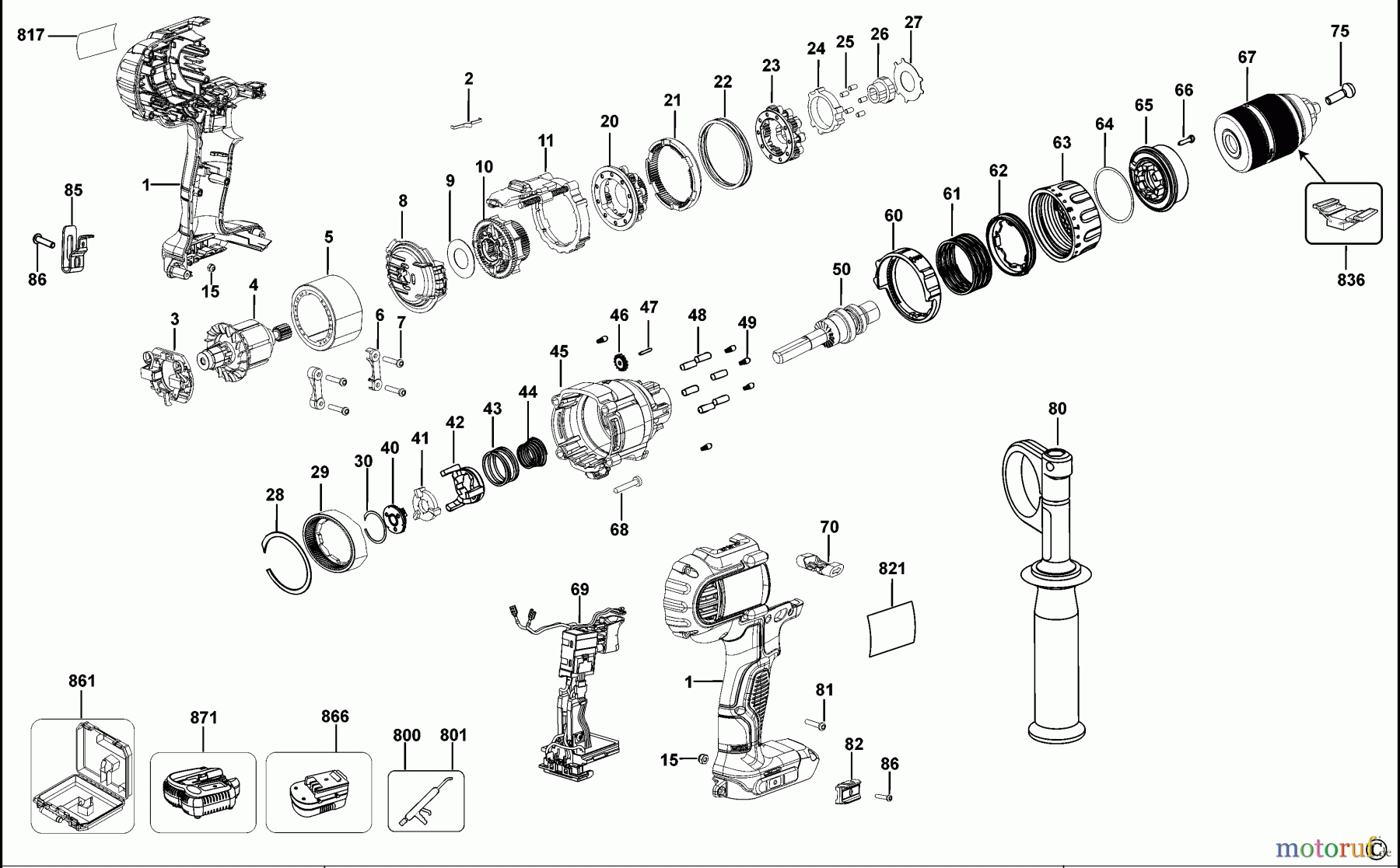  DEWALT AKKUBOHRER CDLS DRILLS 14.4V AKKU-BOHRMASCHINE DCD936 Seite 1