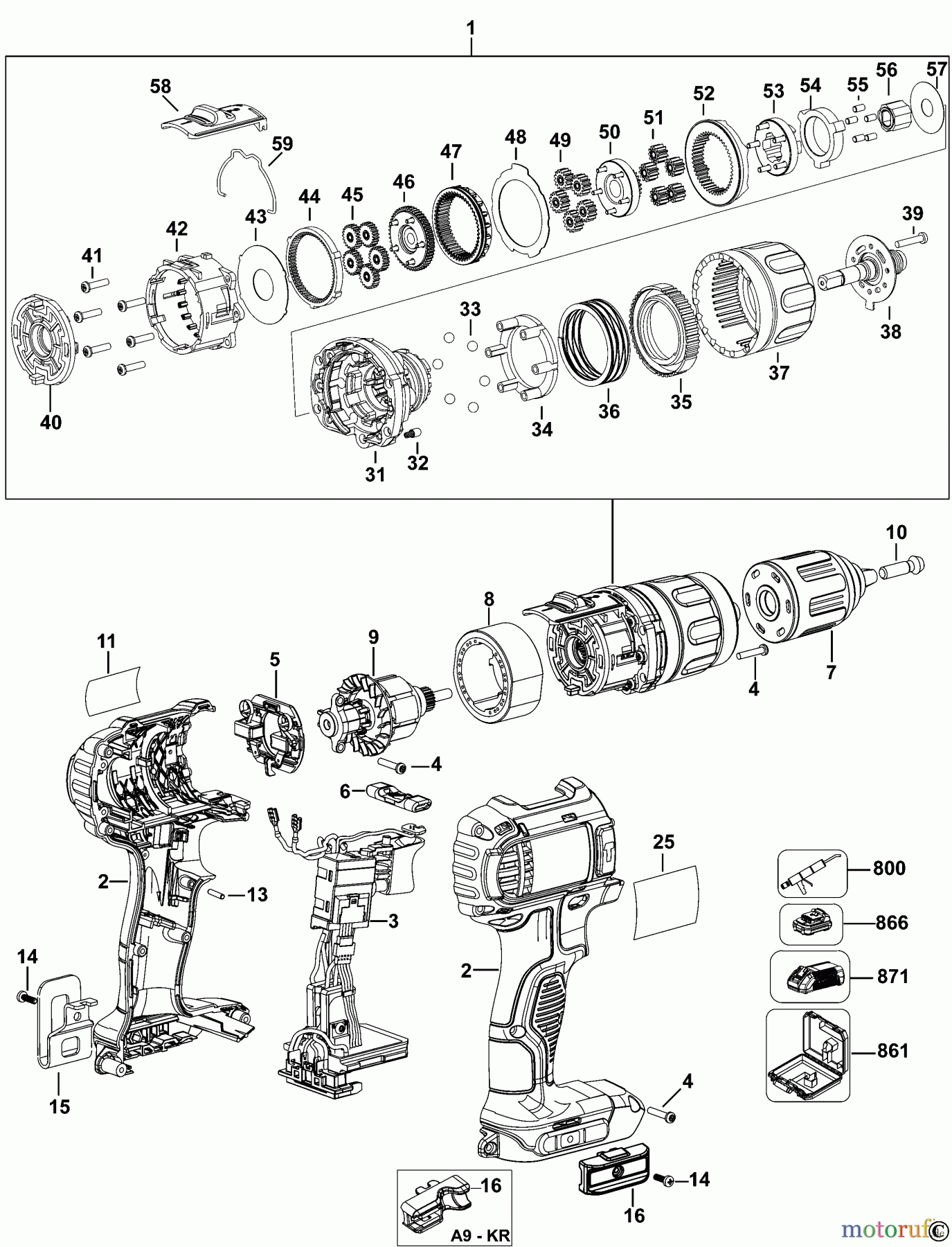  DEWALT AKKUBOHRER CDLS DRILLS 14.4V AKKU-BOHRMASCHINE DCD730L Seite 1