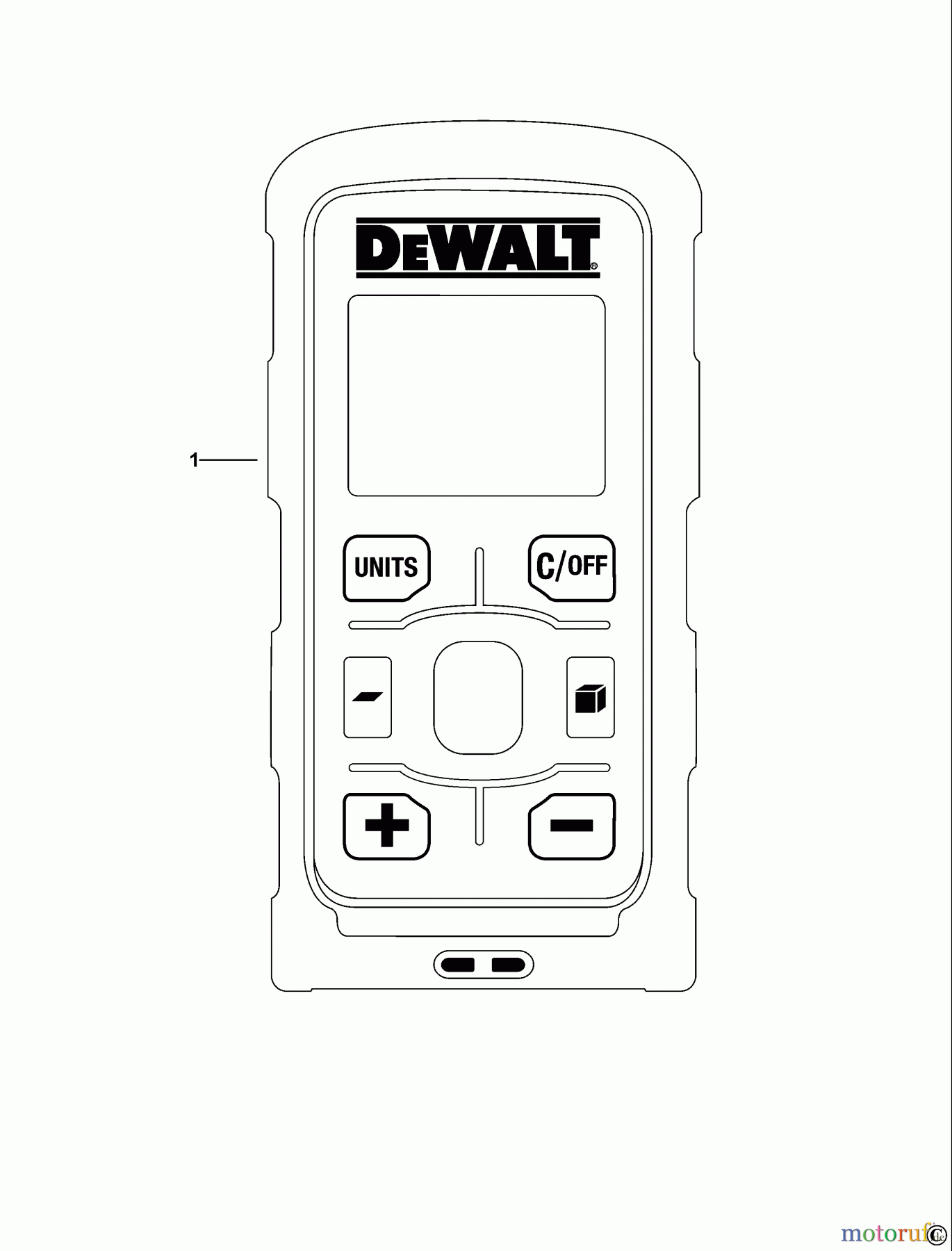DEWALT LASERS SCHALLWELLEN - ABSTANDSMESSGERAR DW040P Seite 1