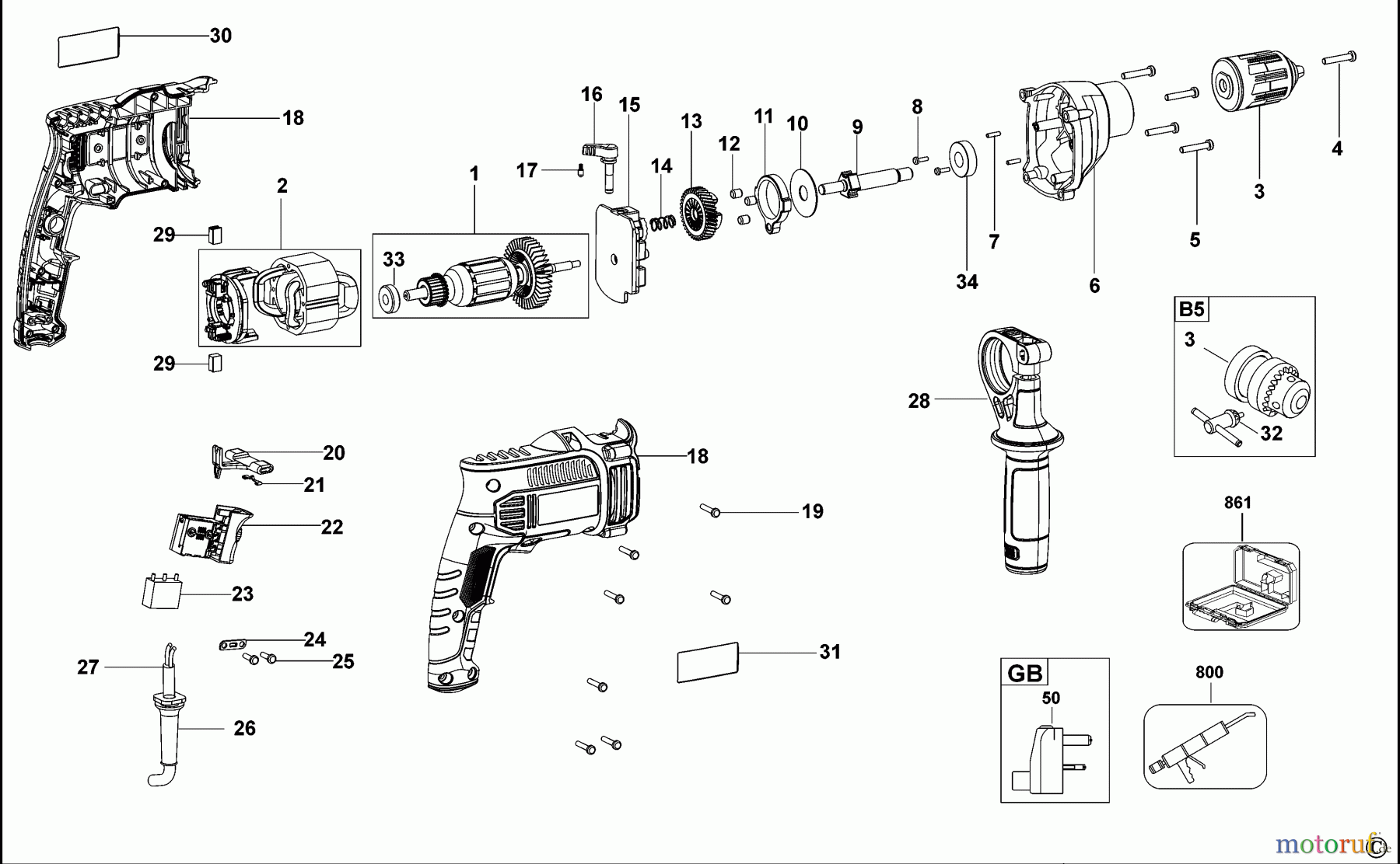 BLACK+DECKER Divers 1/2