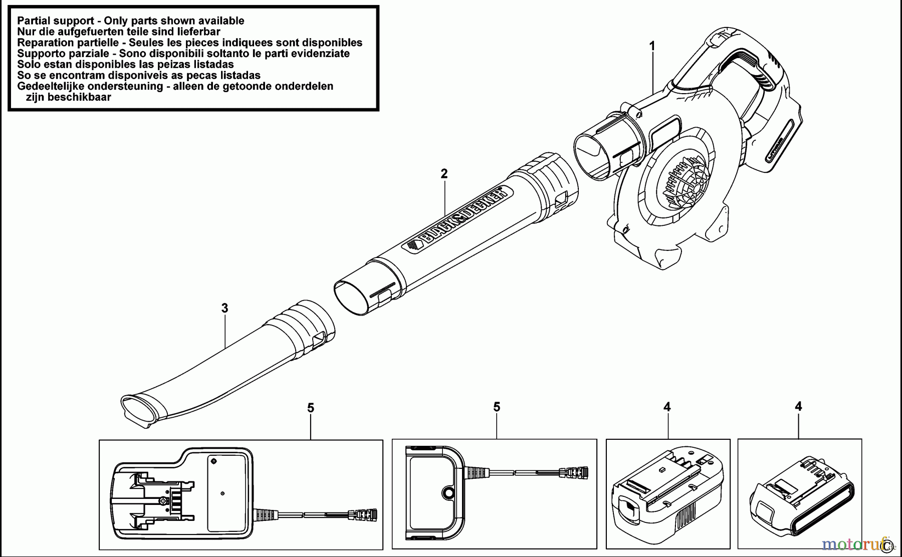  BLACK+DECKER AUSSERHALB RASENMÄHER, HÄCKSLER UND KEHRMASCHINEN GEBLÄSESTAUBSAUGER GWC1800 Seite 1