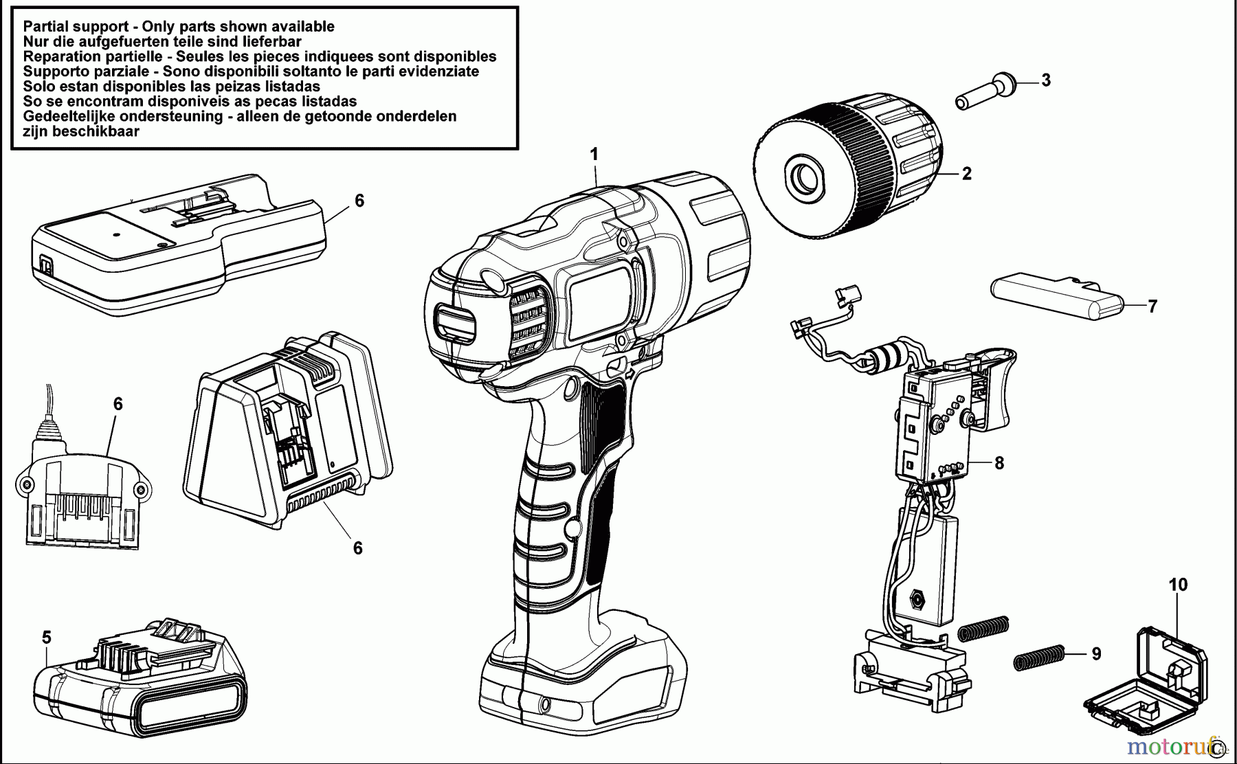  BLACK+DECKER INNENAUSSTATTUNG BOHRER AKKU-BOHRMASCHINE EGBL144 Seite 1