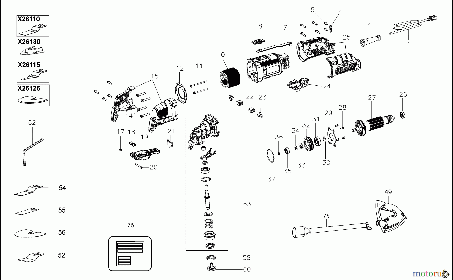  BLACK+DECKER INNENAUSSTATTUNG SÄGE MULTIFUNKTIONSWERKZEUG MT300 Seite 1