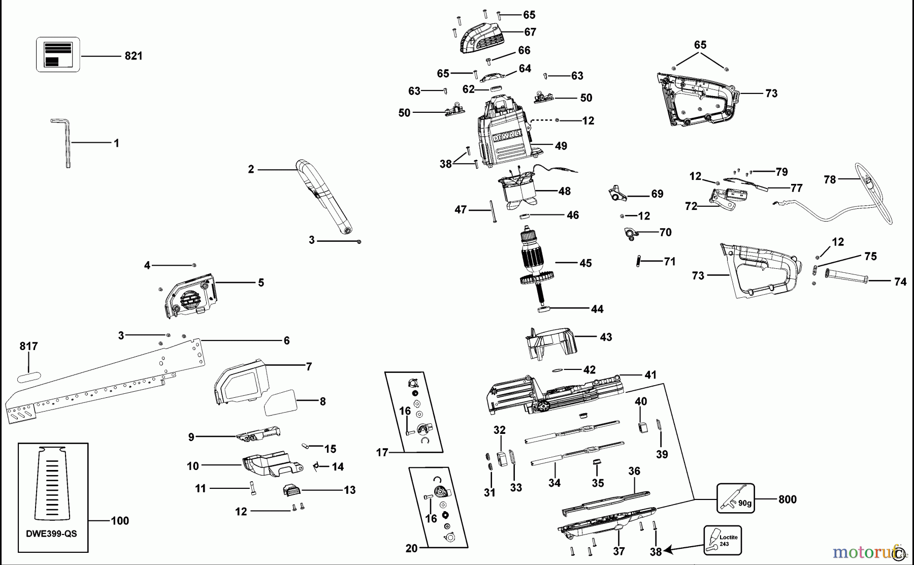 DEWALT HOLZARBEITEN UNIVERSAL-SÄGEN UNIVERSALSÄGE DWE397 Seite 1
