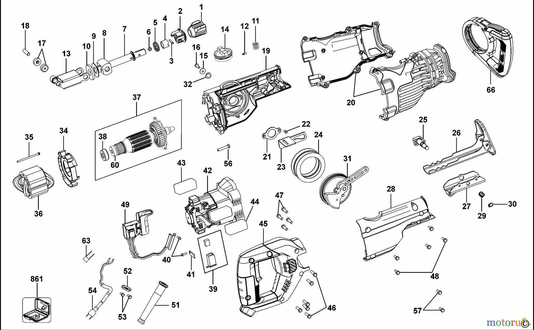 BLACK+DECKER INNENAUSSTATTUNG SÄGE SÄBELSÄGE RSP1050 Seite 1