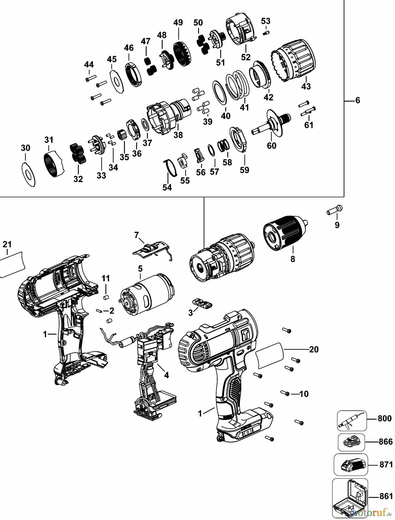 DEWALT AKKUBOHRER DRILLS, 20V 20V COMPACT HAMMER DRILL DCD776C2 Seite 1