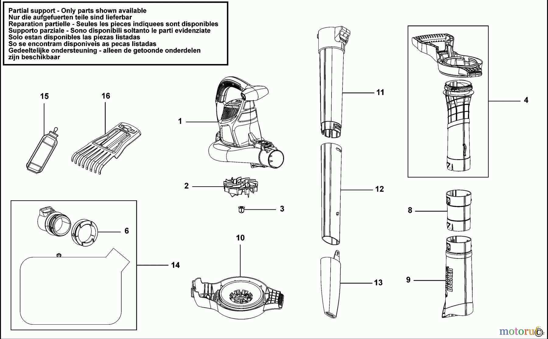  BLACK+DECKER AUSSERHALB RASENMÄHER, HÄCKSLER UND KEHRMASCHINEN GEBLÄSESTAUBSAUGER GW2838 Seite 1