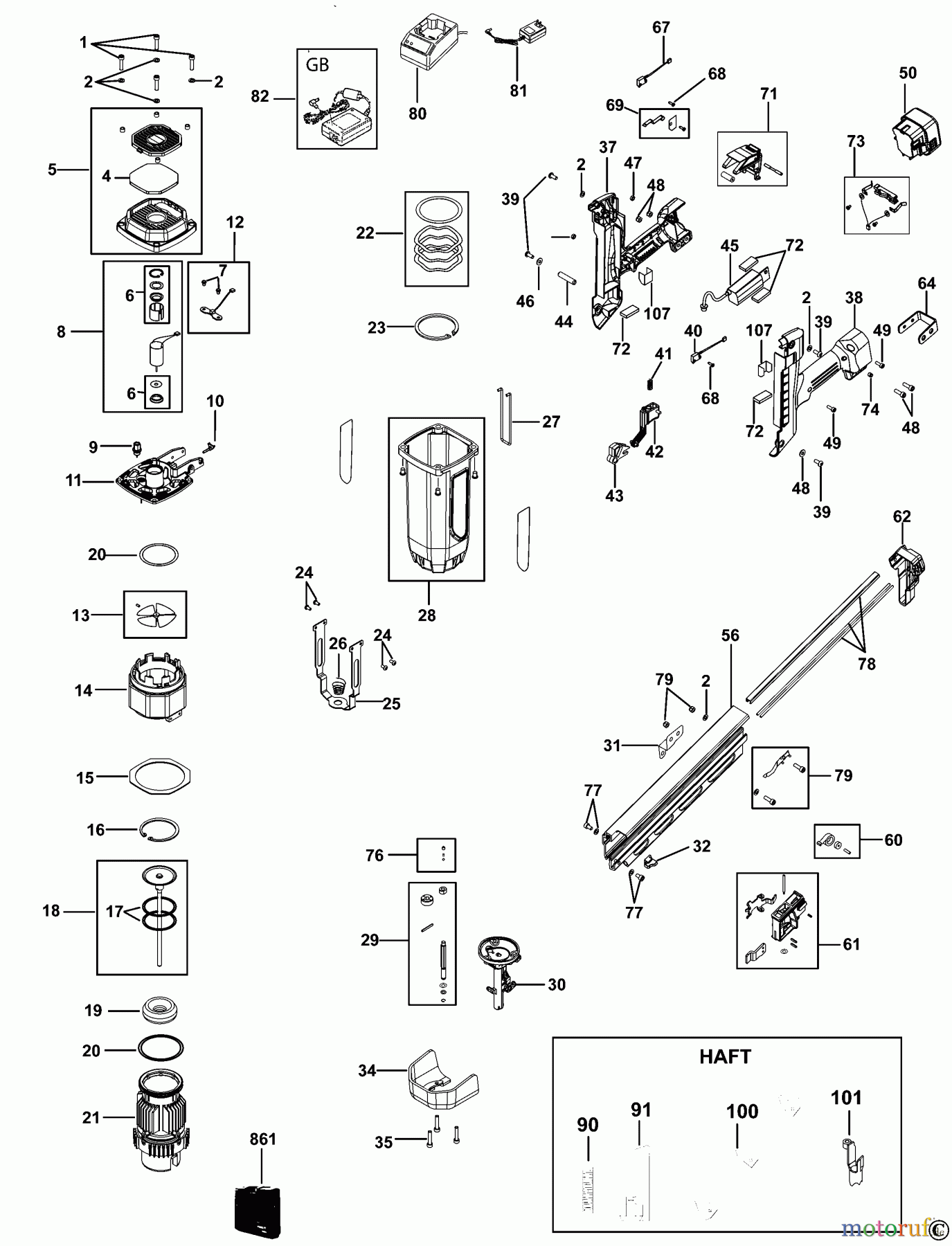 POWERS NAILERS NAGLER W3-21FRH/HAFT Seite 1