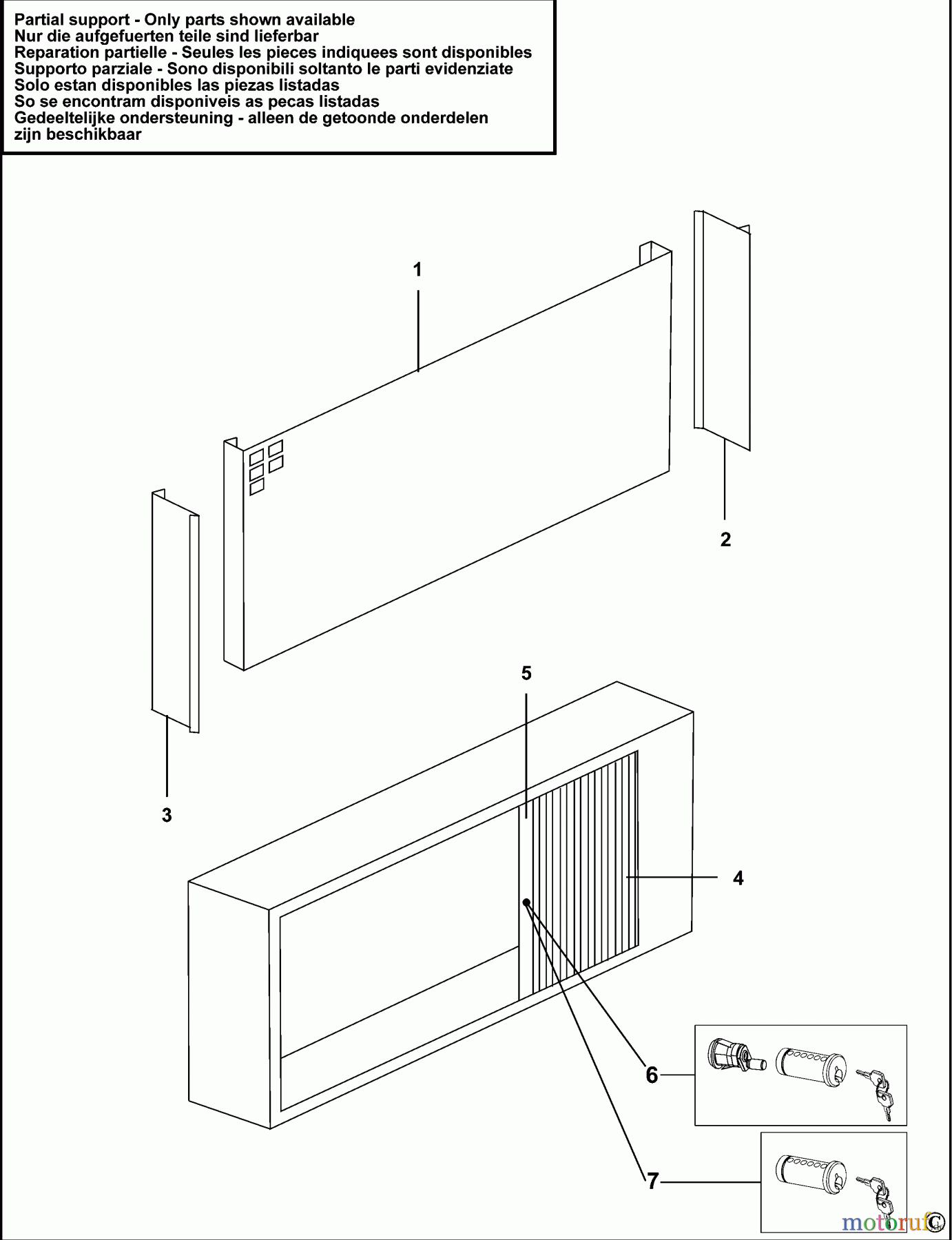 USAG STORAGE TOOLBOXES SHELVING CABINET 654 V Seite 1