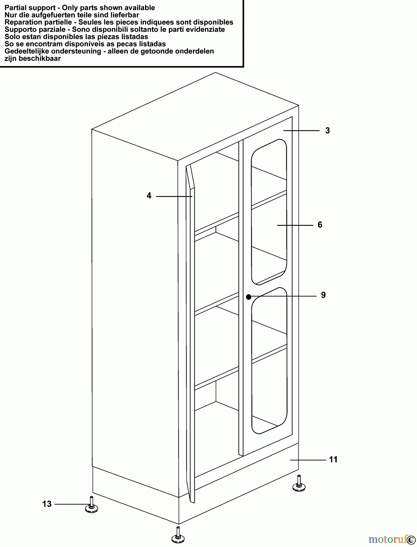  FACOM STORAGE SHELVING CABINET JLS2-A1000PV Seite 1
