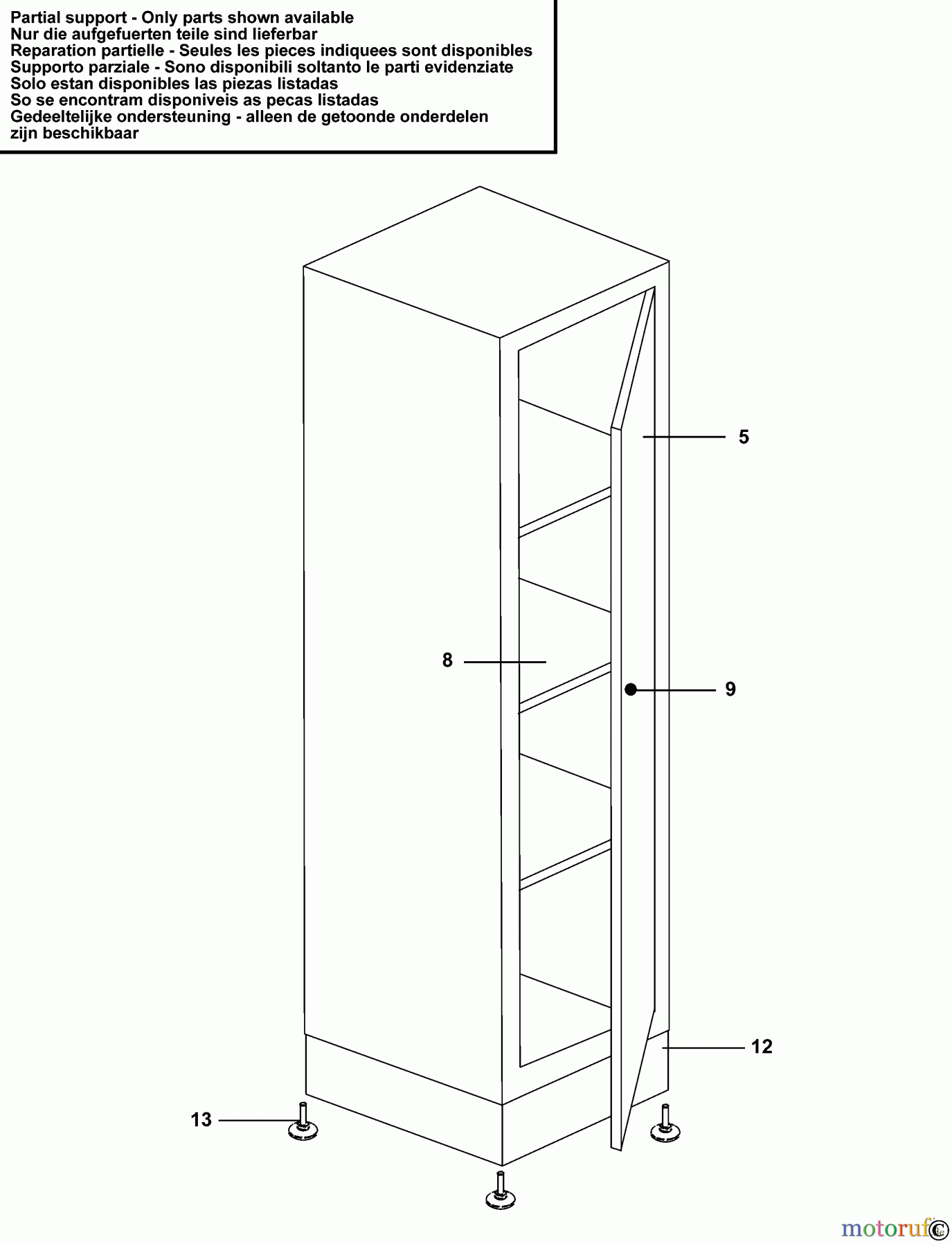 FACOM STORAGE SHELVING CABINET SP.JLS2-A507015 Seite 1