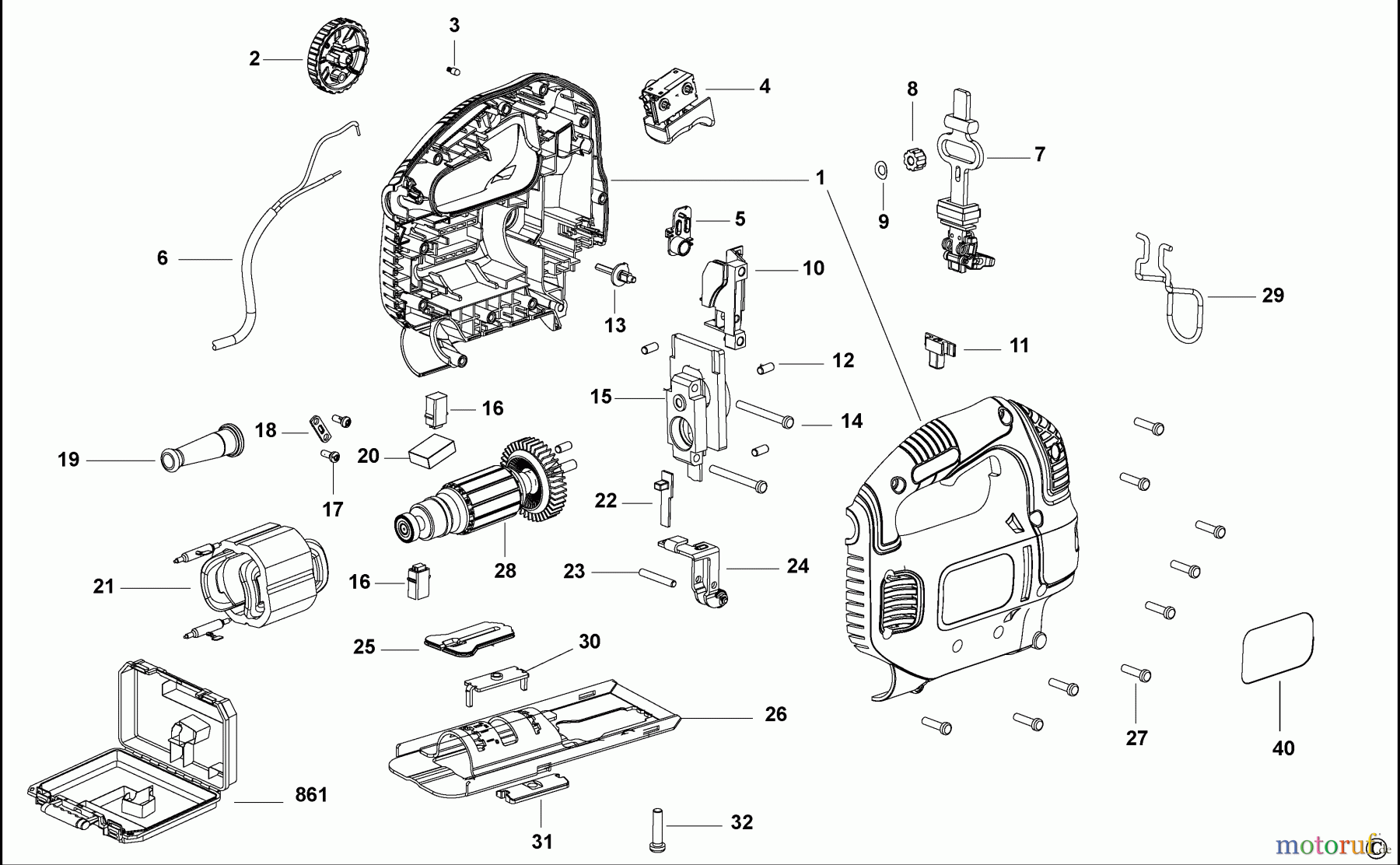 BLACK+DECKER INNENAUSSTATTUNG SÄGE STICHSÄGE BDOJ620 Seite 1