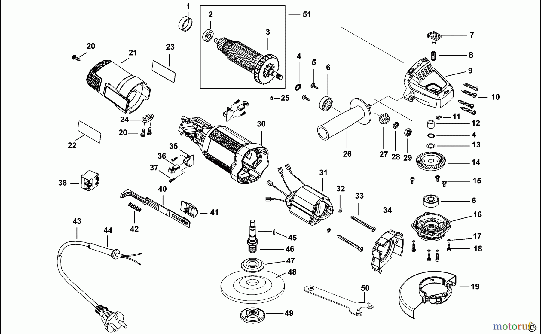 BLACK+DECKER PROFESSIONELL SCHLEIFMASCHINEN, POLIERMASCHINEN UND EINFÄDLER KLEINER WINKELSCHLEIFER KG8215 Seite 1